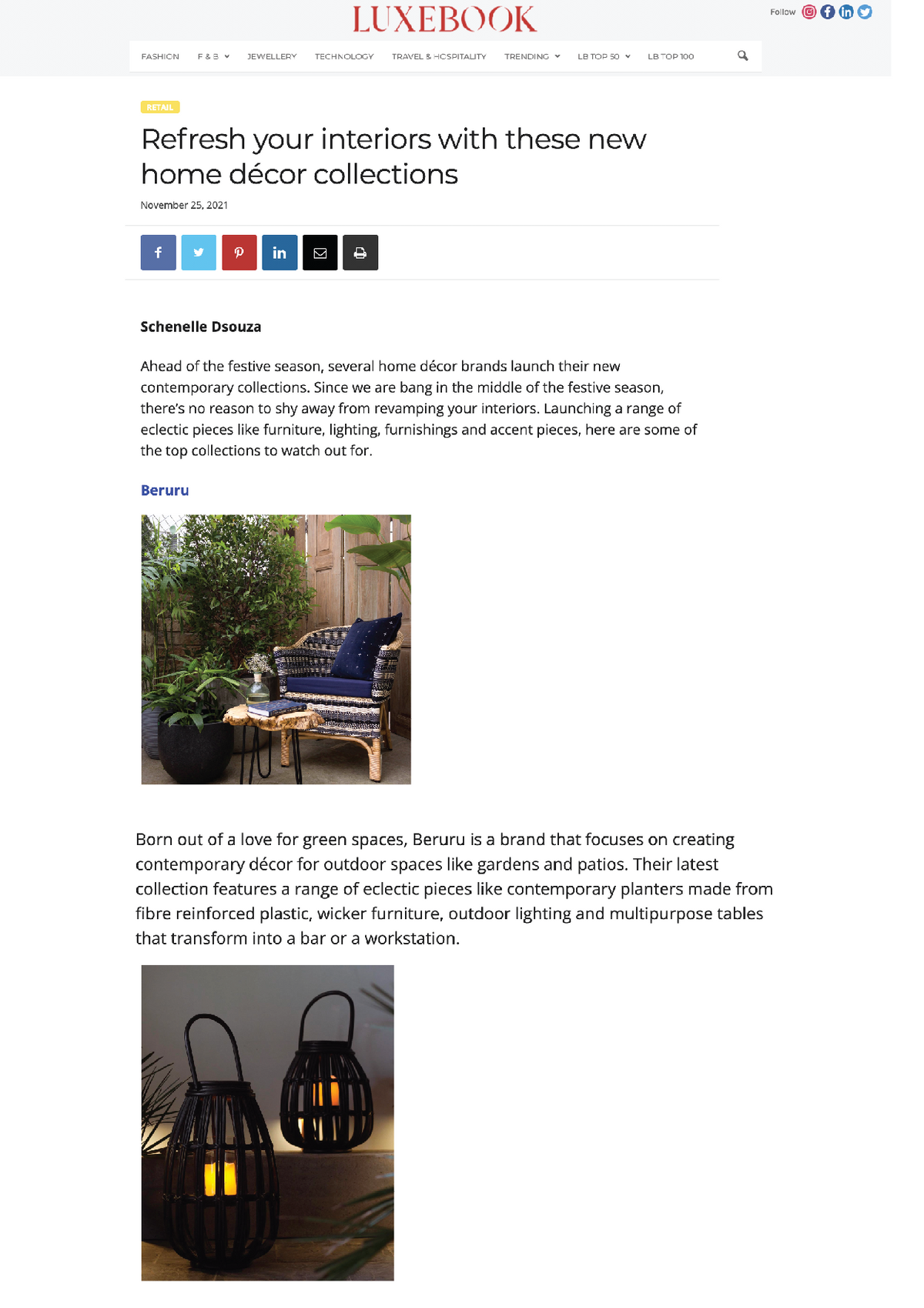 Luxebook | New Home Decor Collections