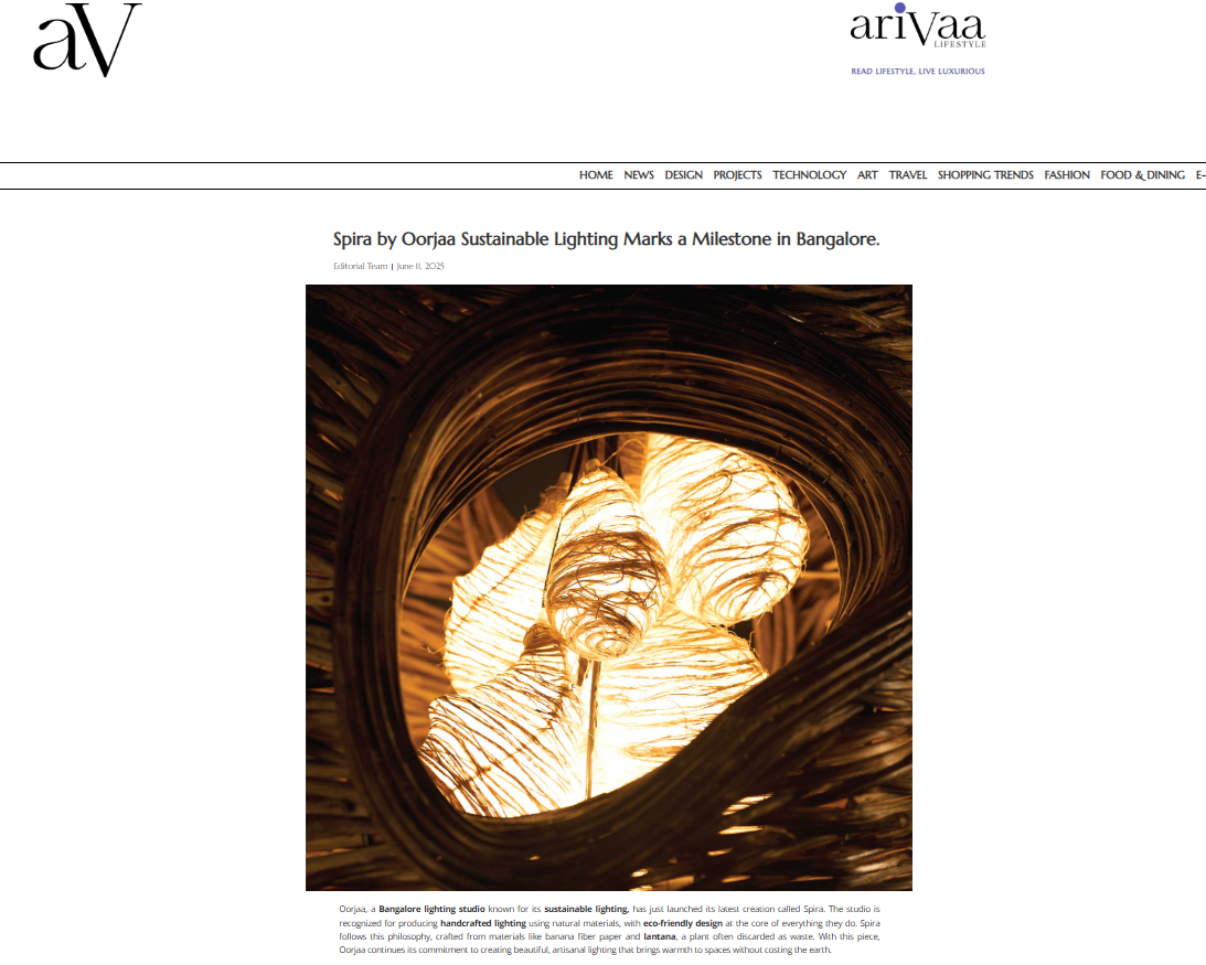 ARIVAA LIFESTYLE | SPIRA BY OORJAA MARKS A MILESTONE IN BANGALORE