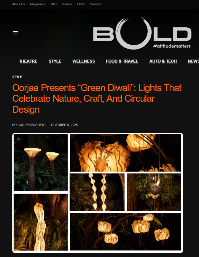 BOLD OUTLINE | GREEN DIWALI: LIGHTS THAT CELEBRATE NATURE, CRAFT AND CIRCULAR DESIGN