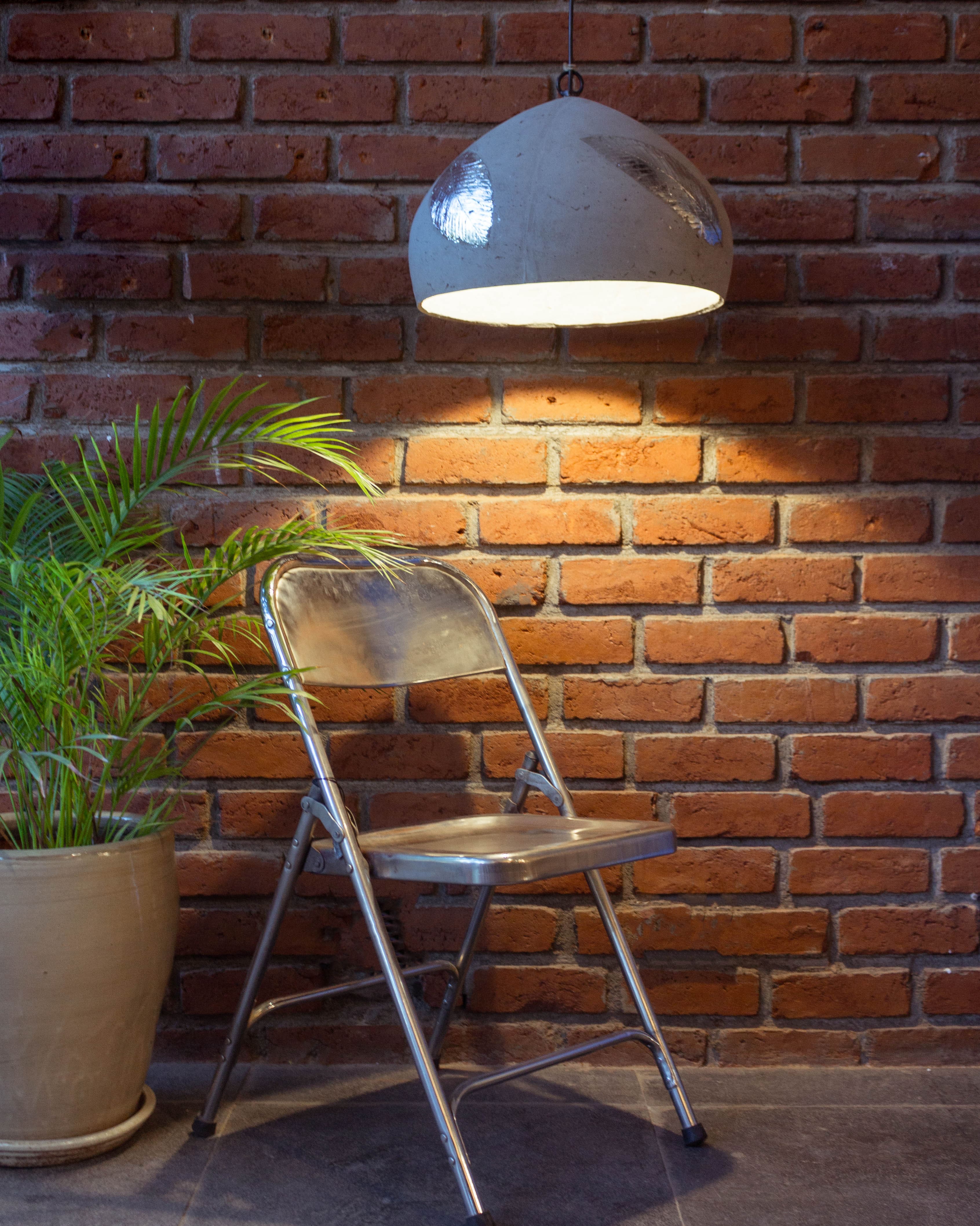 Silver Folio Domical Pendant Lamp