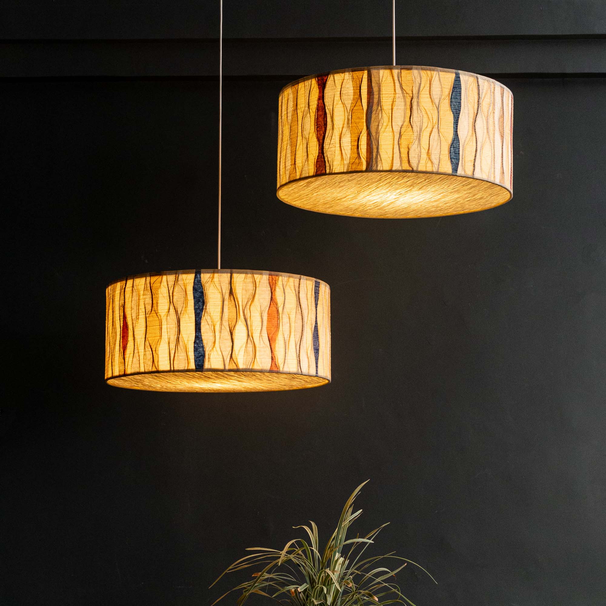 Drum Woven Pendant Lamp