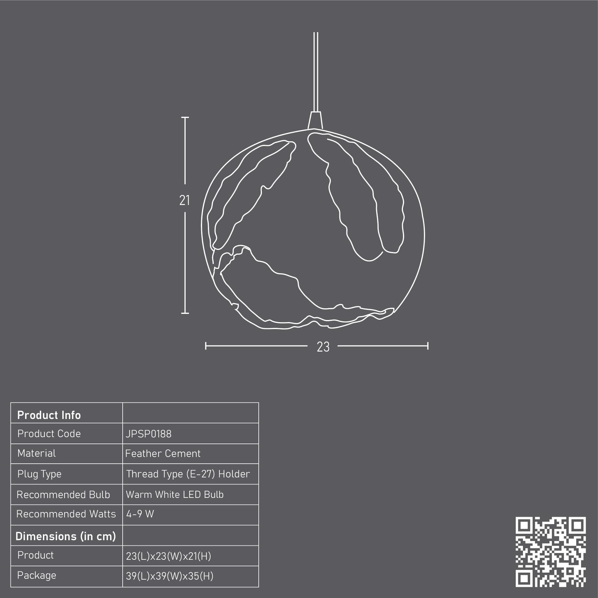 Homespun Assorted Pendant Lamp