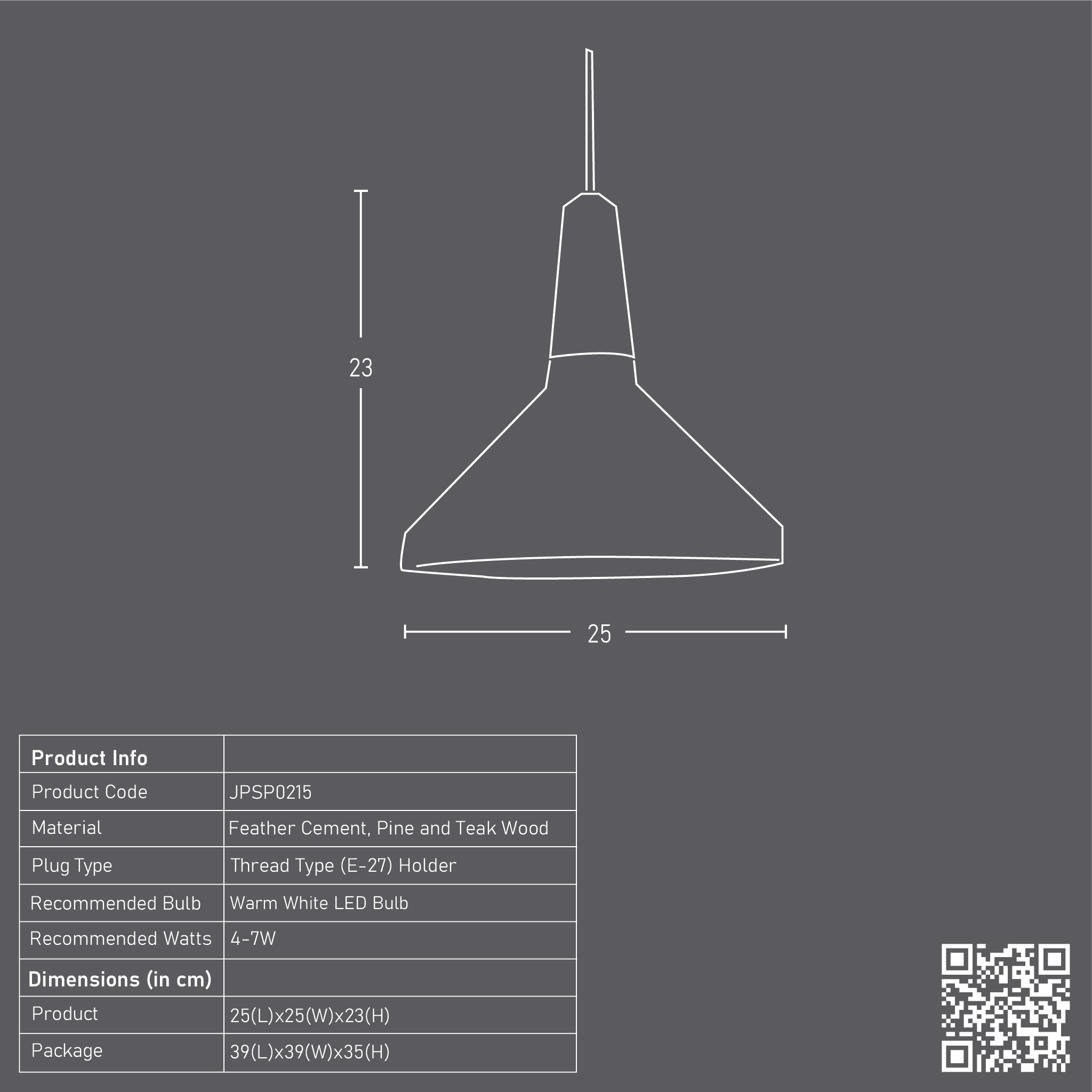 Flume Woodlot Pendant Lamp