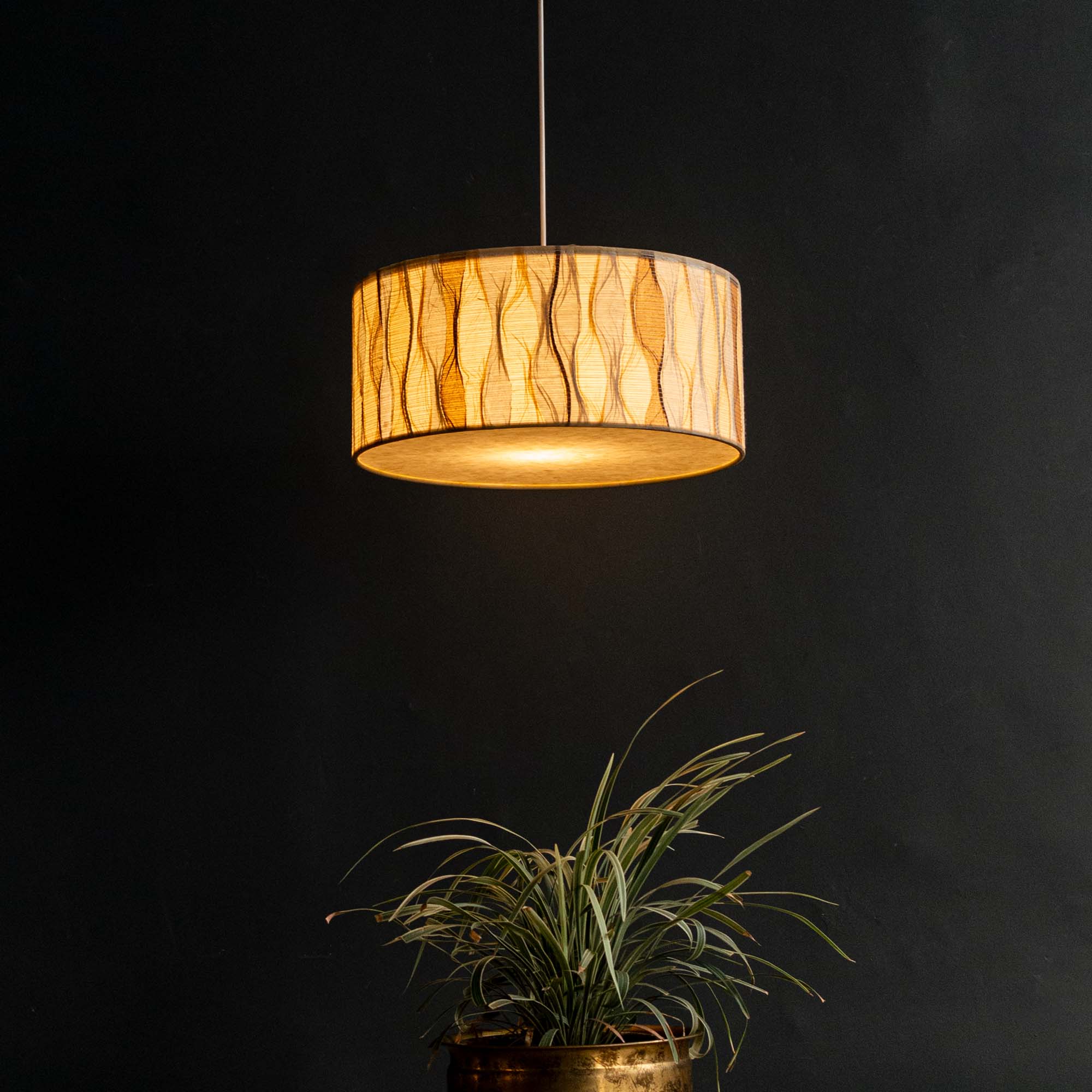 Drum Bark Hanging Pendant Lamp