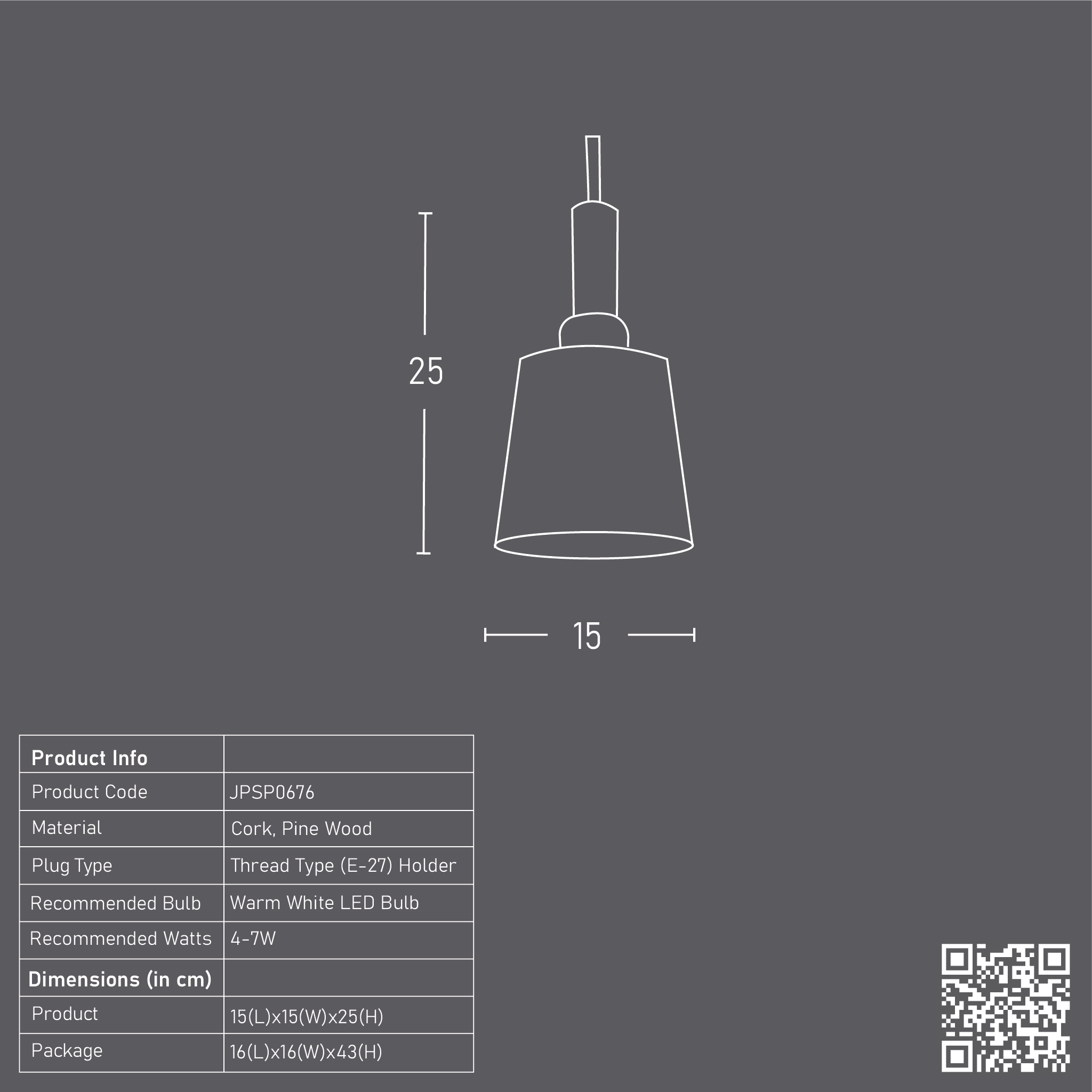 Carmel Light Black Pendant Lamp