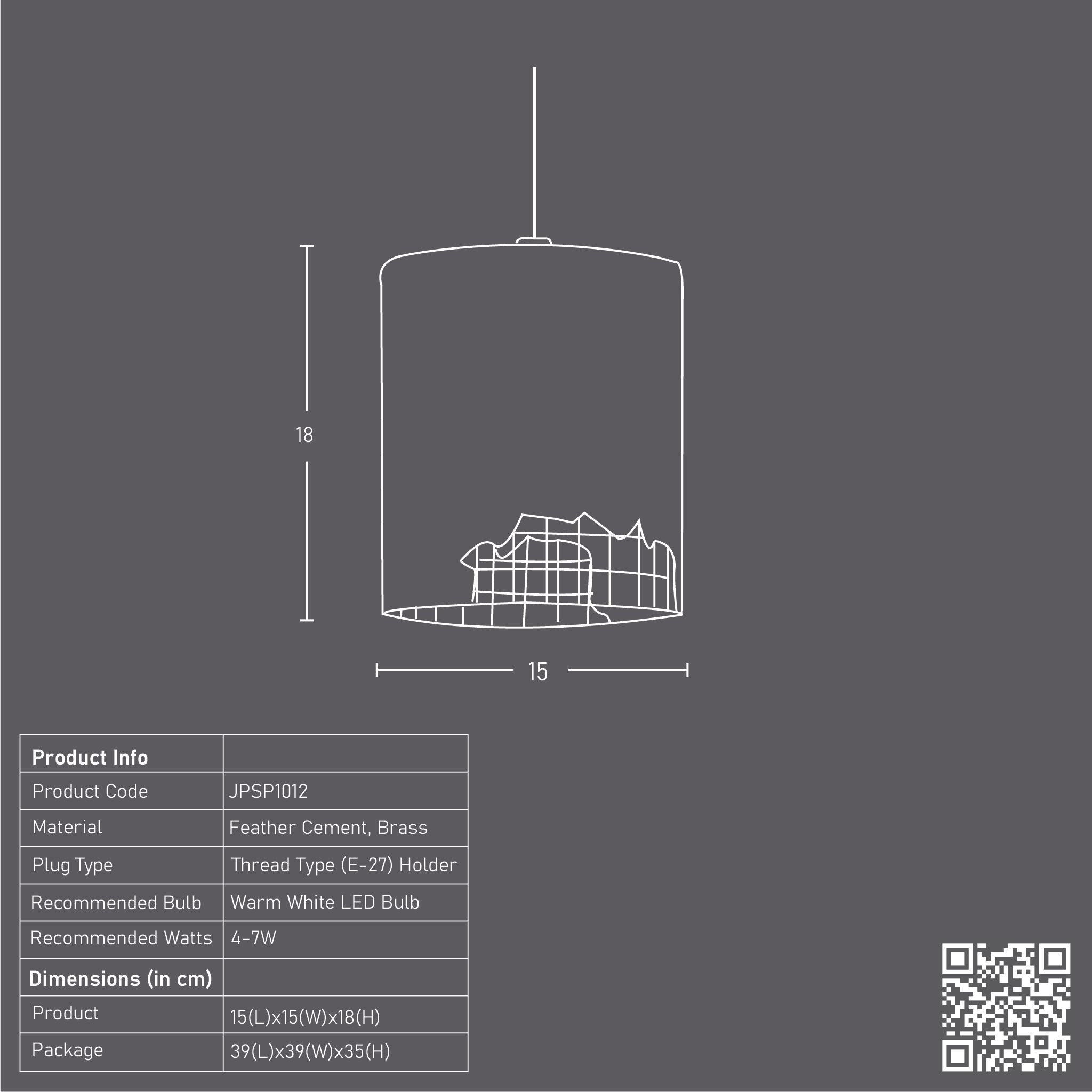 Vineyard Mesh Pendant Lamp