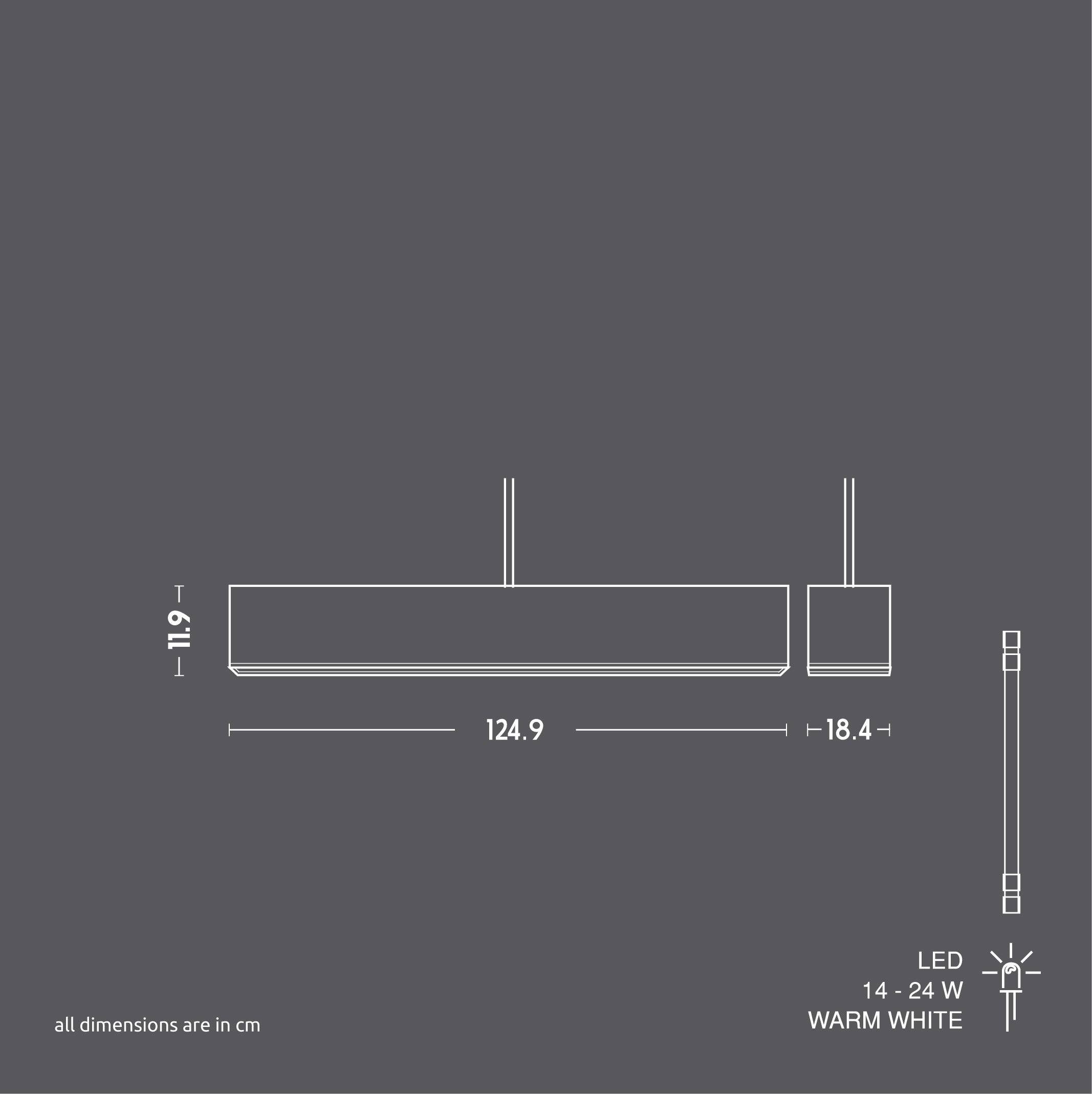 Amalgam Oblang Pendant Lamp (Copper)