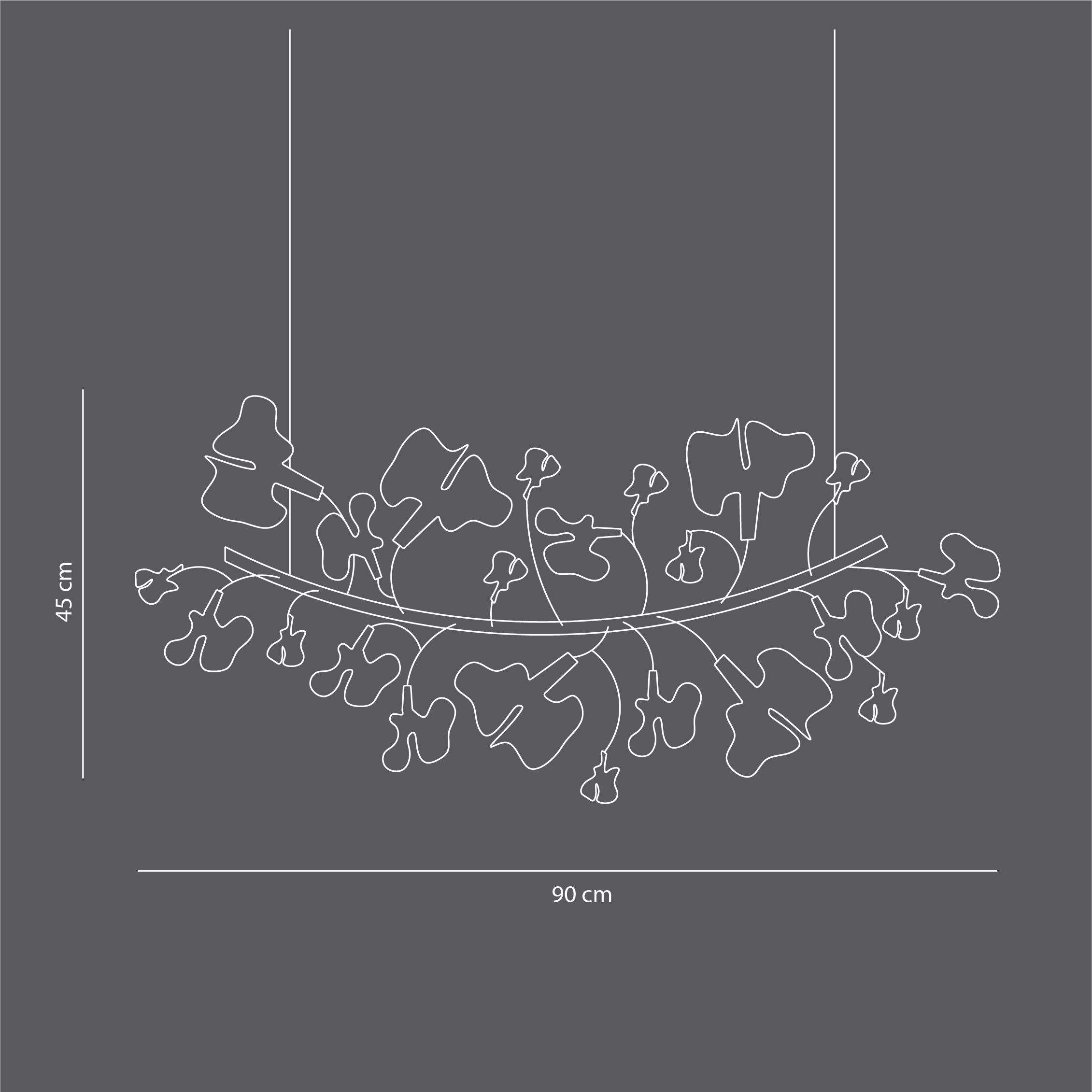 Hanging Clover Bloom Lamp