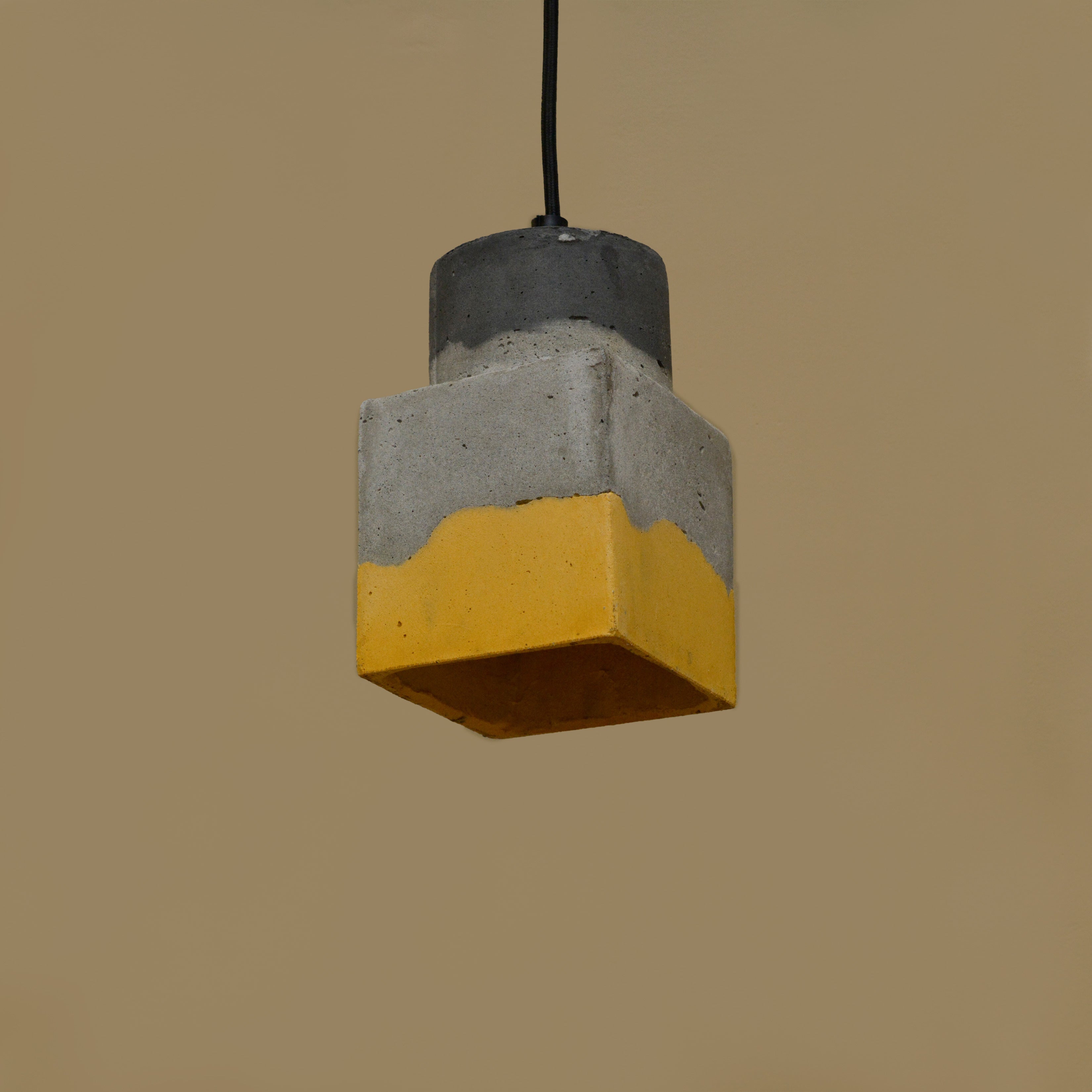 Cubicask Pendant Lamp (Mustard Gradation)