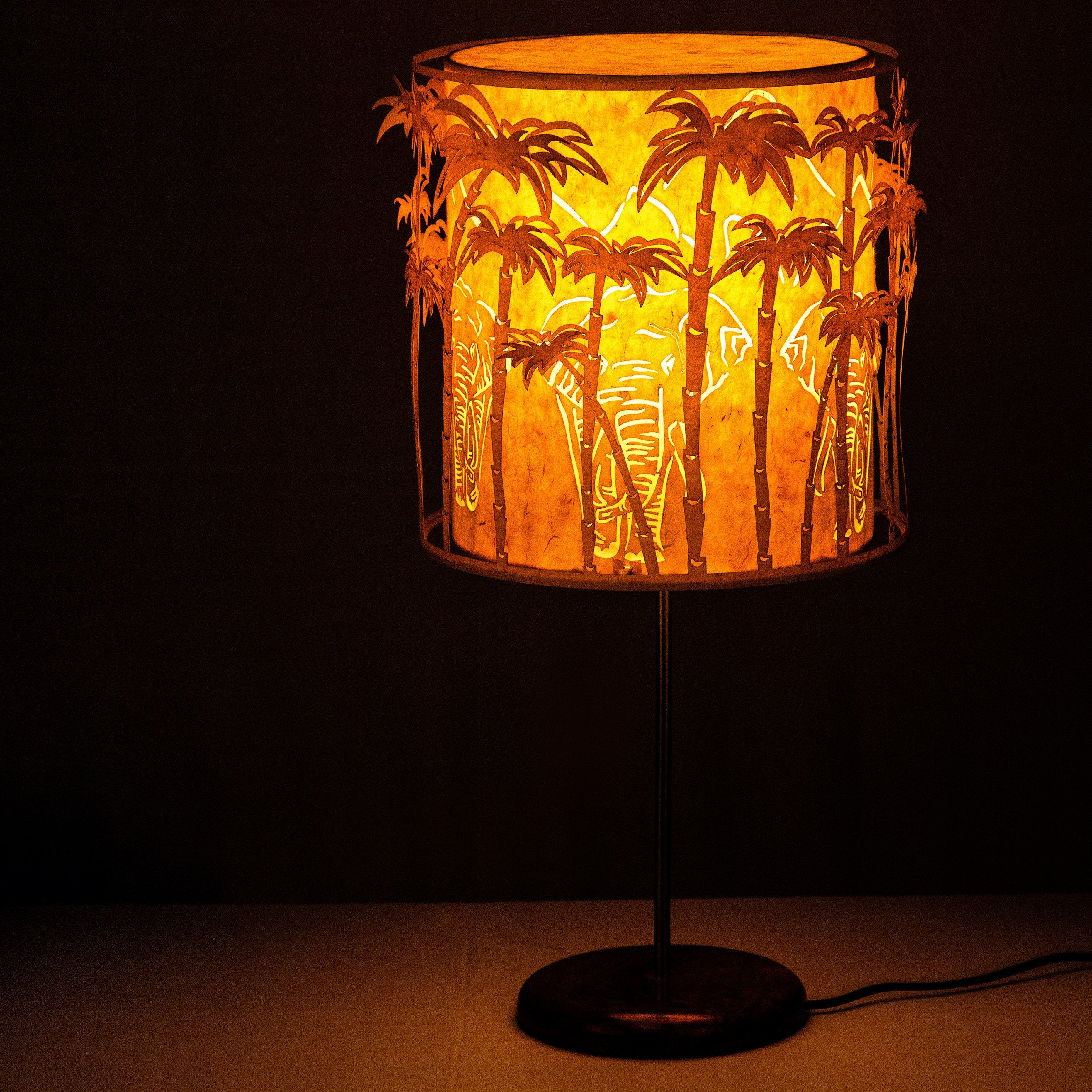 Elephant Shadow Play Table Lamp