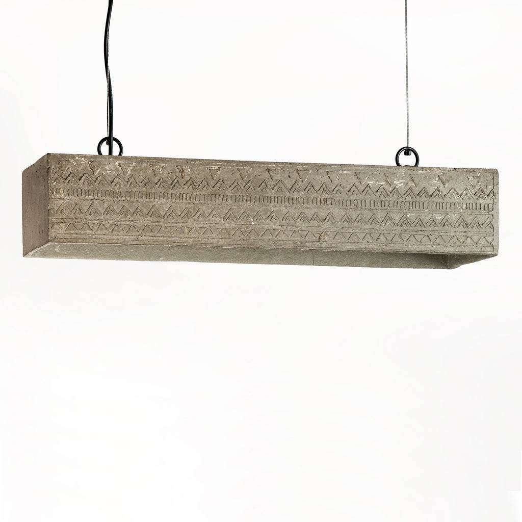 Expanse Assorted Pendant Lamp (Tribal Print)-JP Eco Design-cement,Living Room Lamps,OVERSEAS,Study Room Lamps