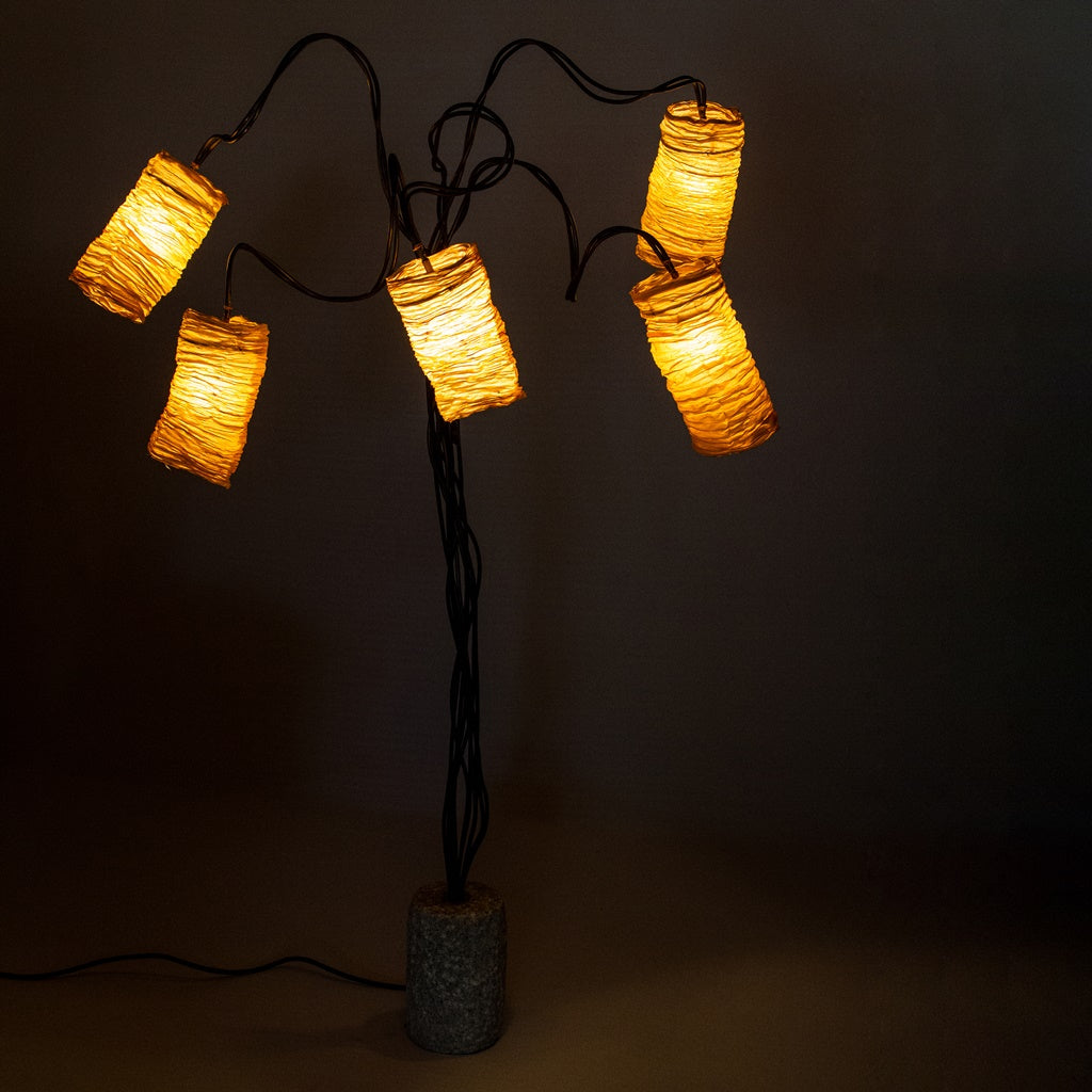 Free Fall Collar Floor Lamp