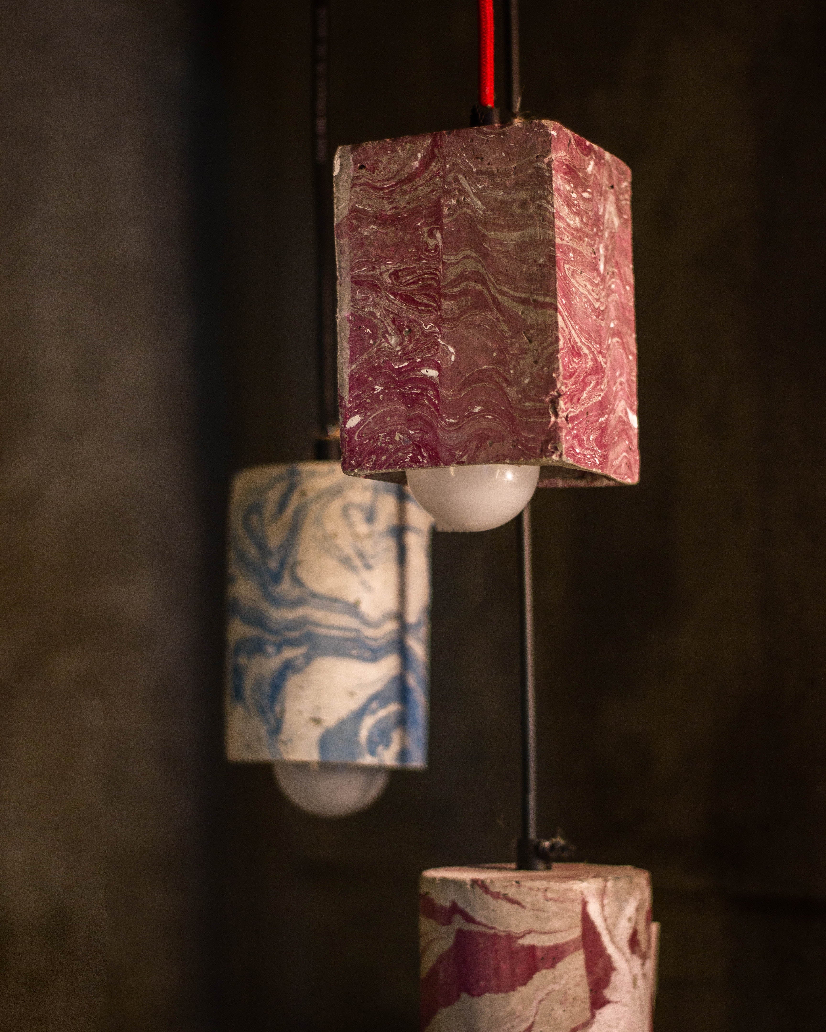 Blossom Dappled Cubiture Pendant Lamp