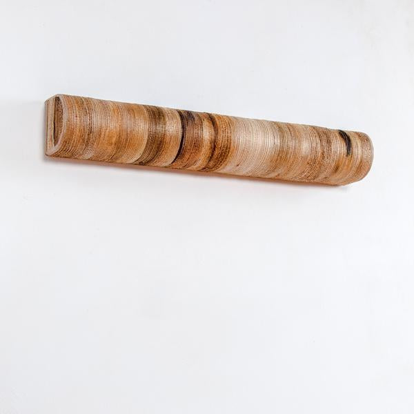 Tube Cover Curve Bark Wall Lamp