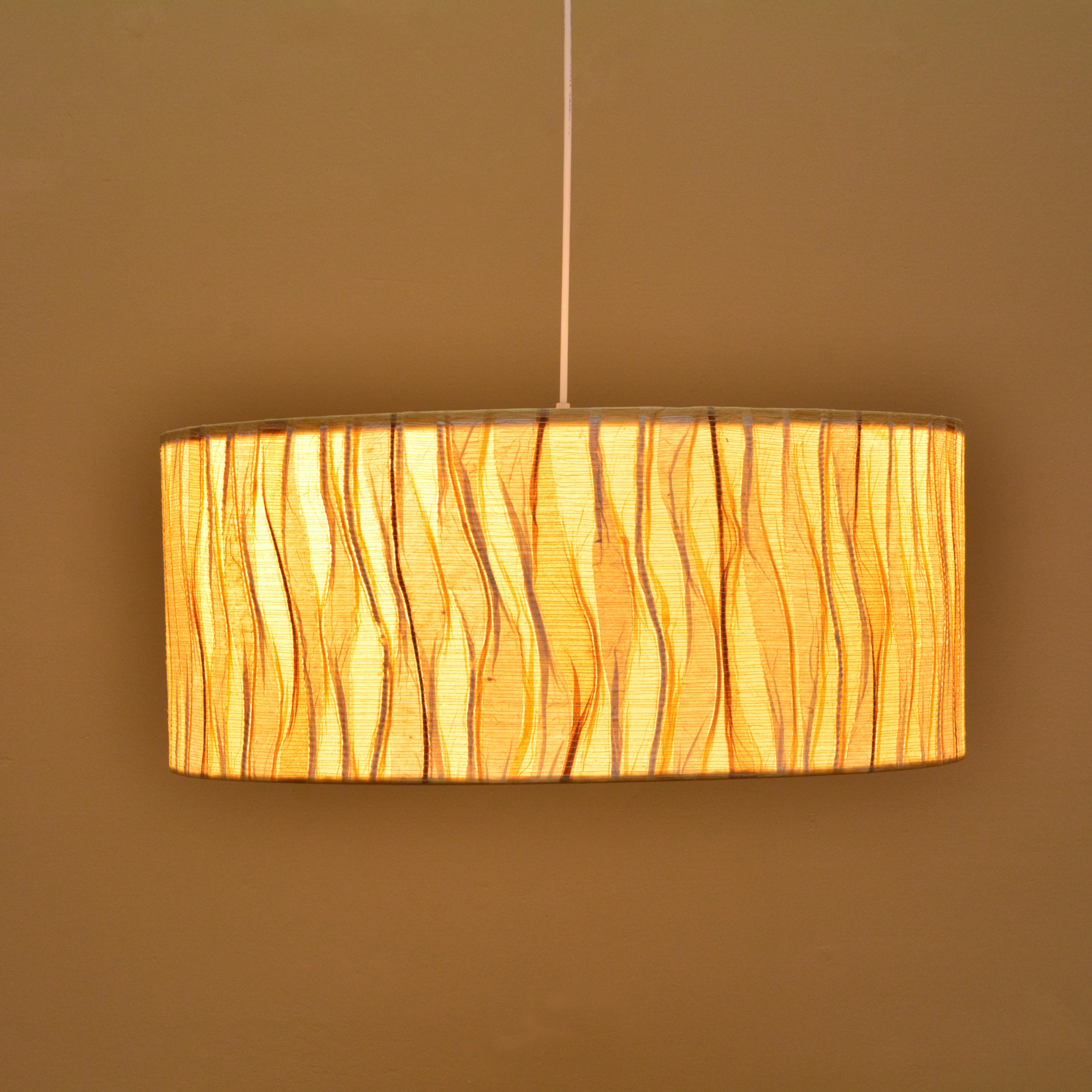 Drum Woven Pendant Lamp