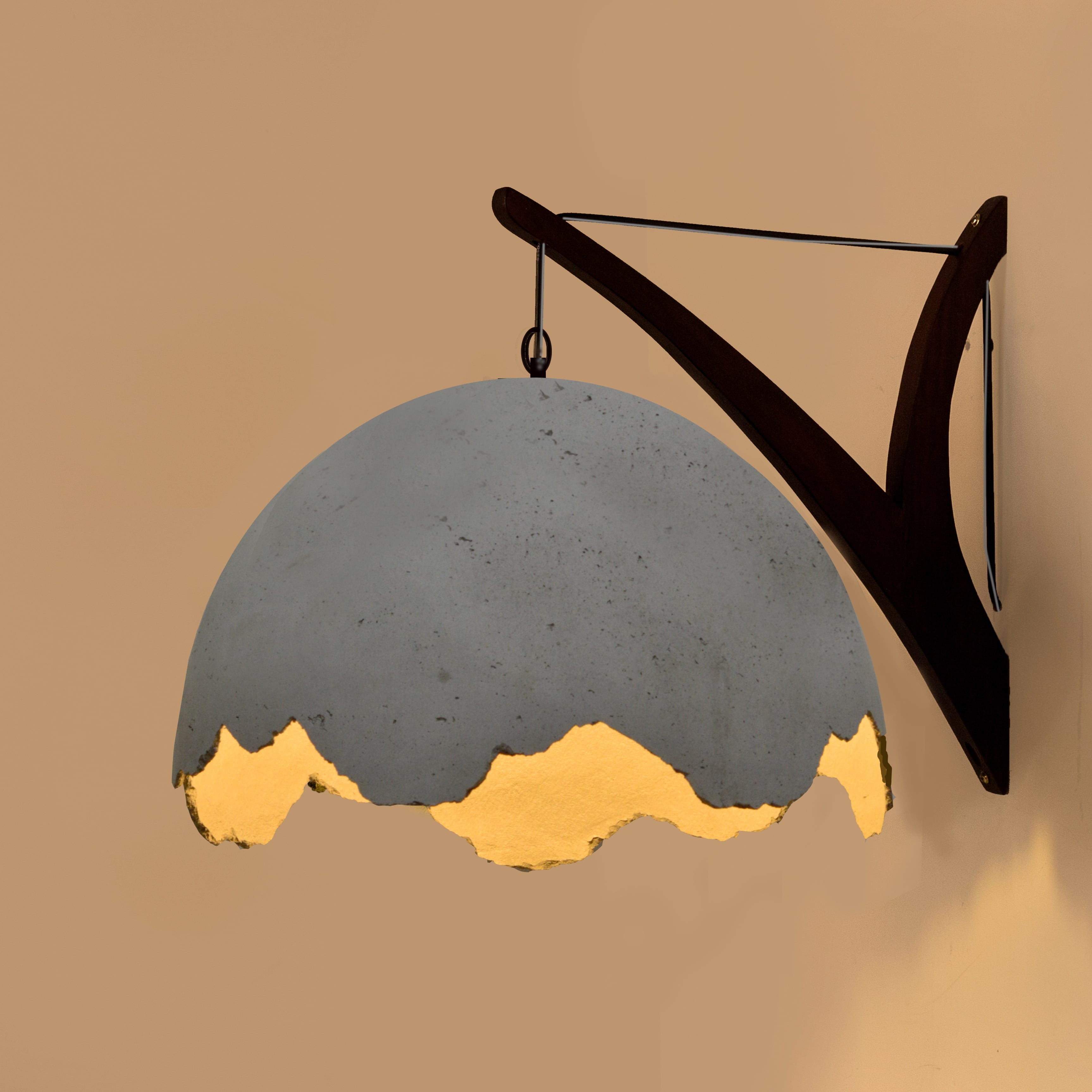 Camber Branchlet With Rupture Shade Wall Lamp