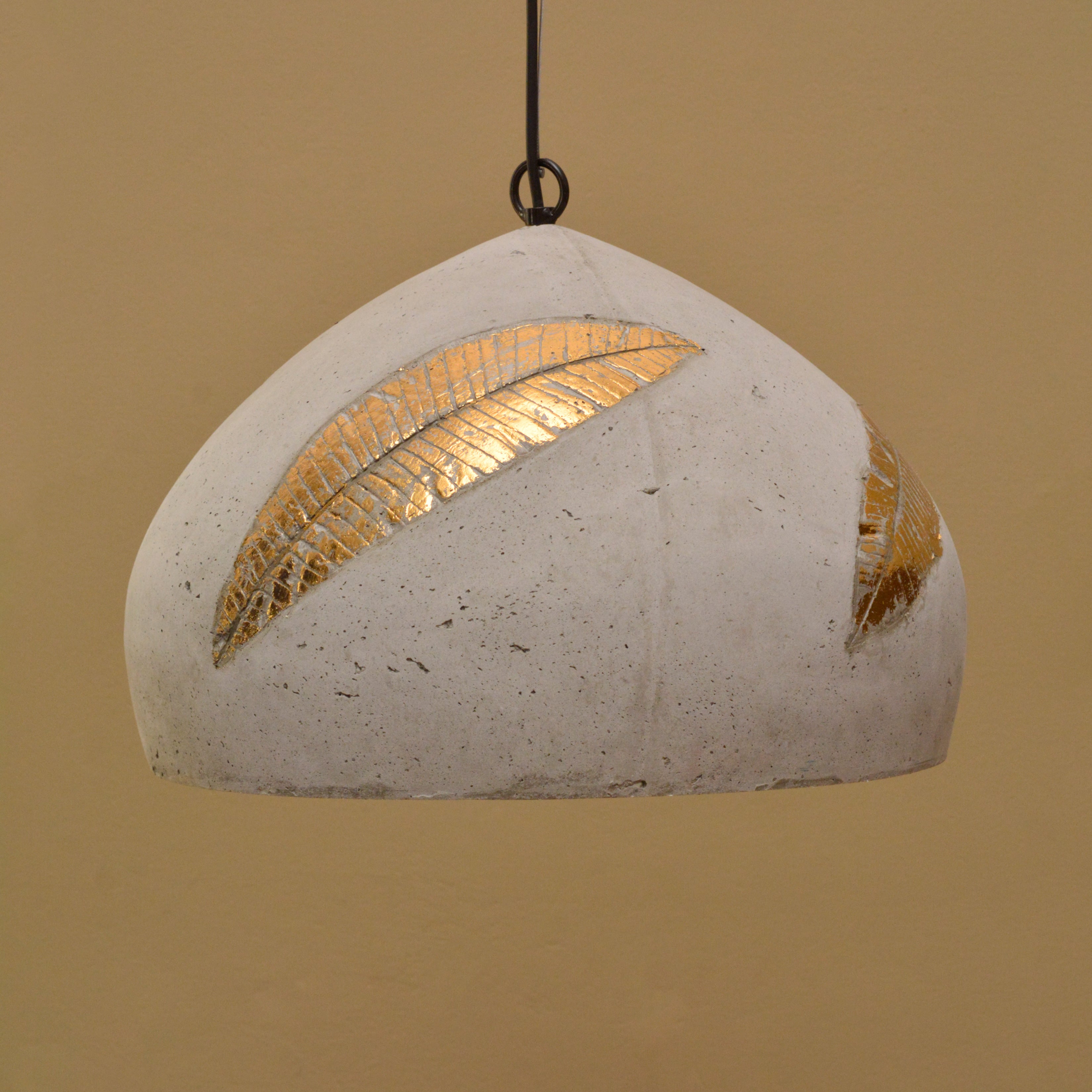Gold Folio Domical Pendant Lamp