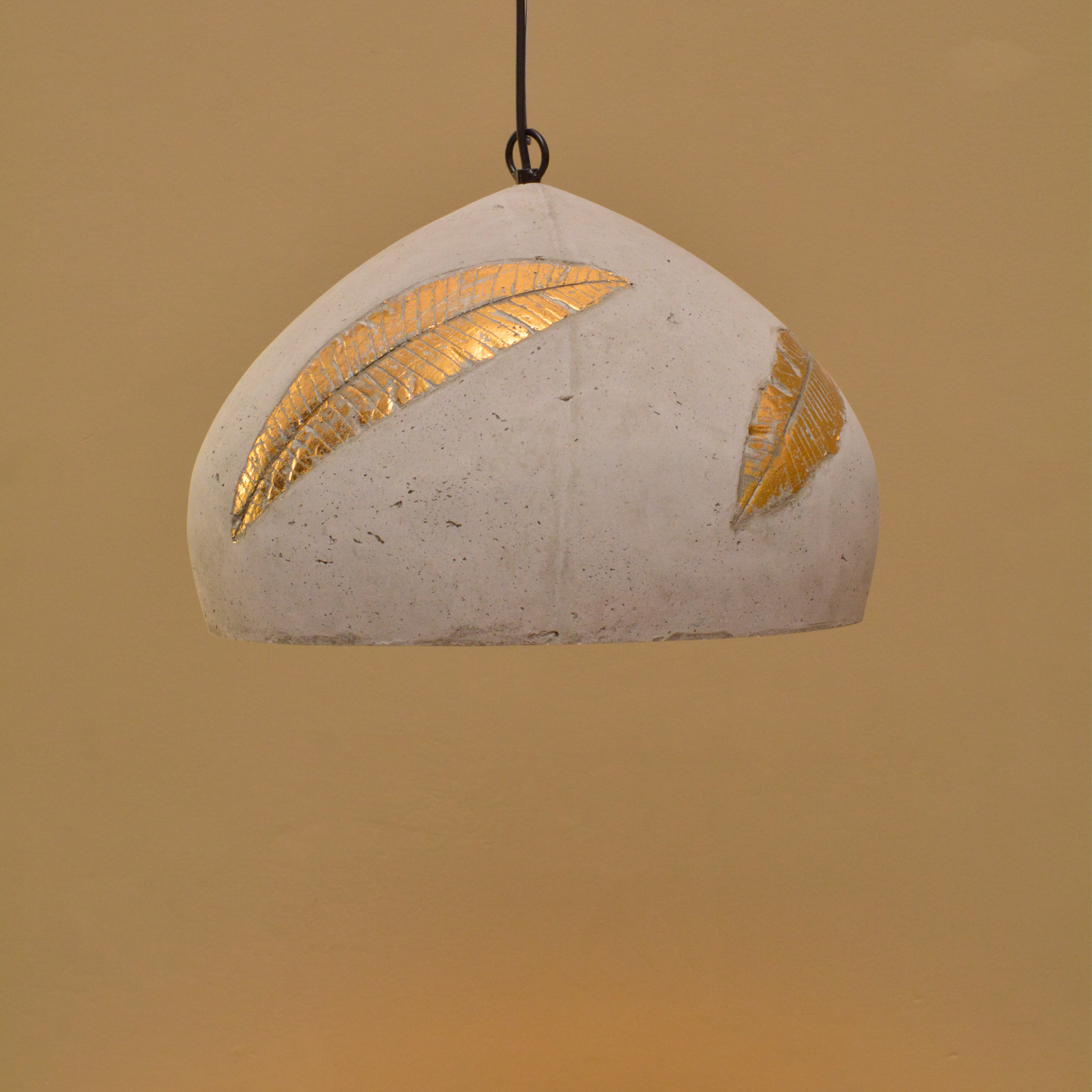 Gold Folio Domical Pendant Lamp