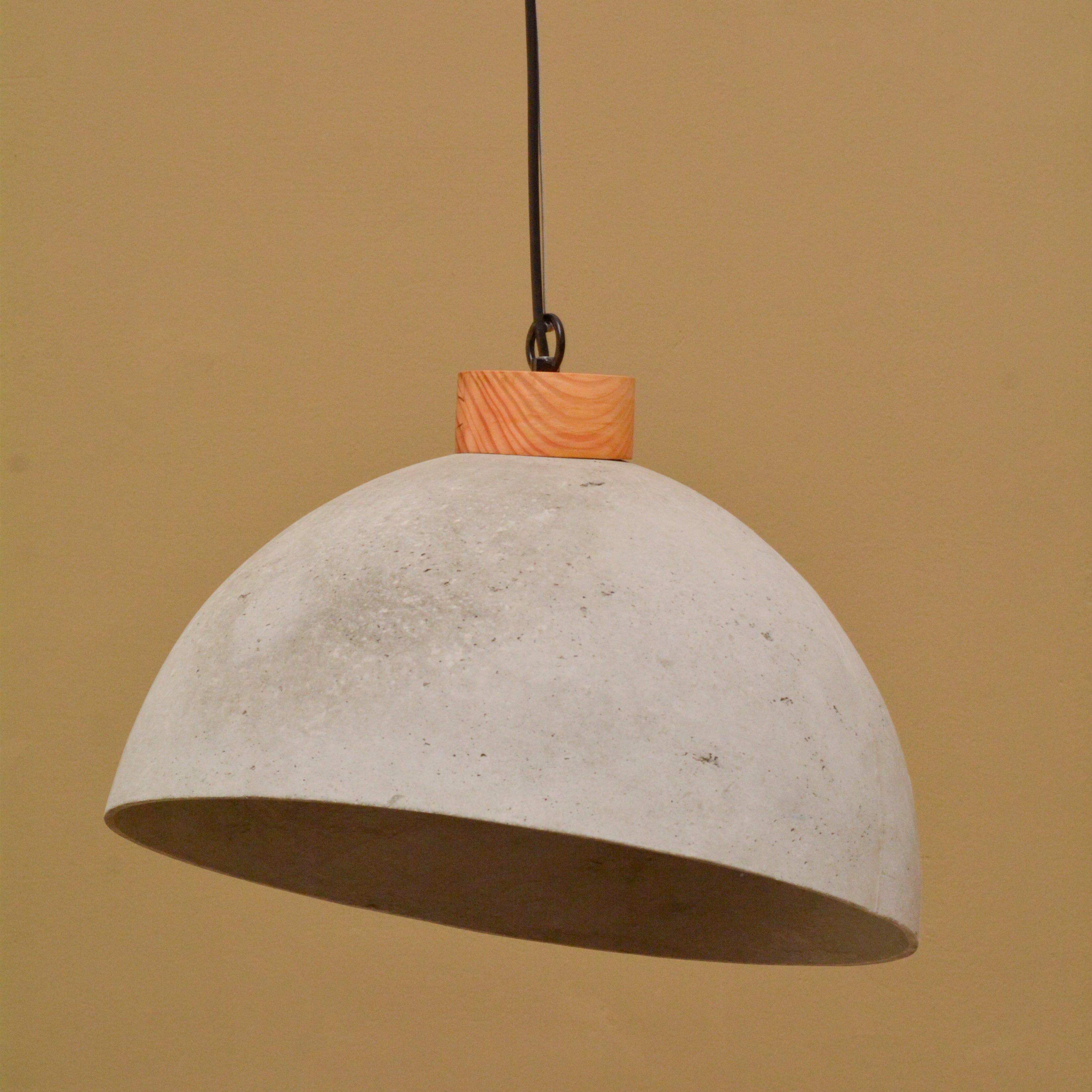 Woodlot Arch Pendant Lamp-JP Eco Design-Bedroom Lamps,cement,Living Room Lamps,OVERSEAS,Study Room Lamps,wood,Wooden Lamps