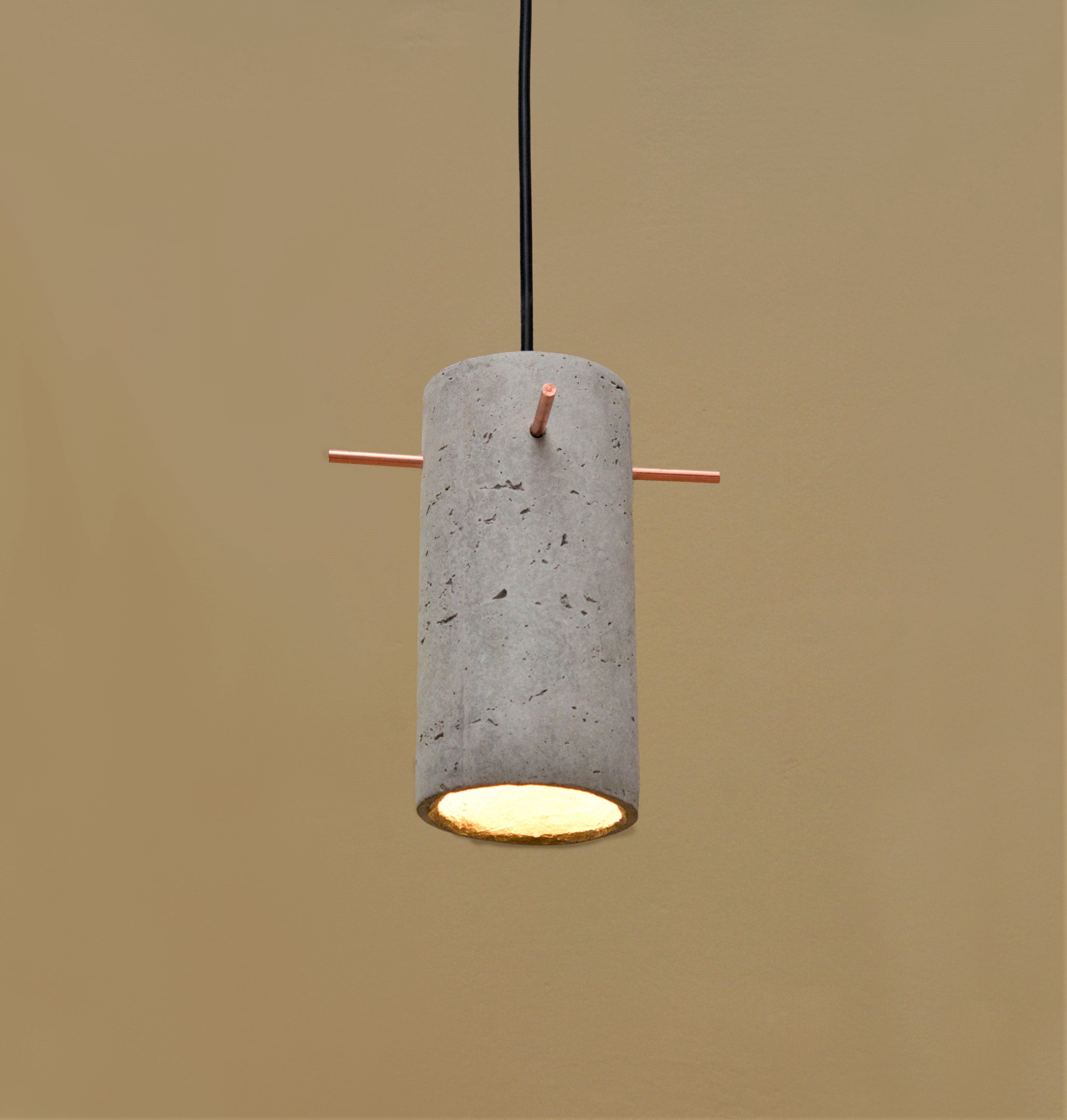 Icicle with Copper Pegs Pendant Lamp