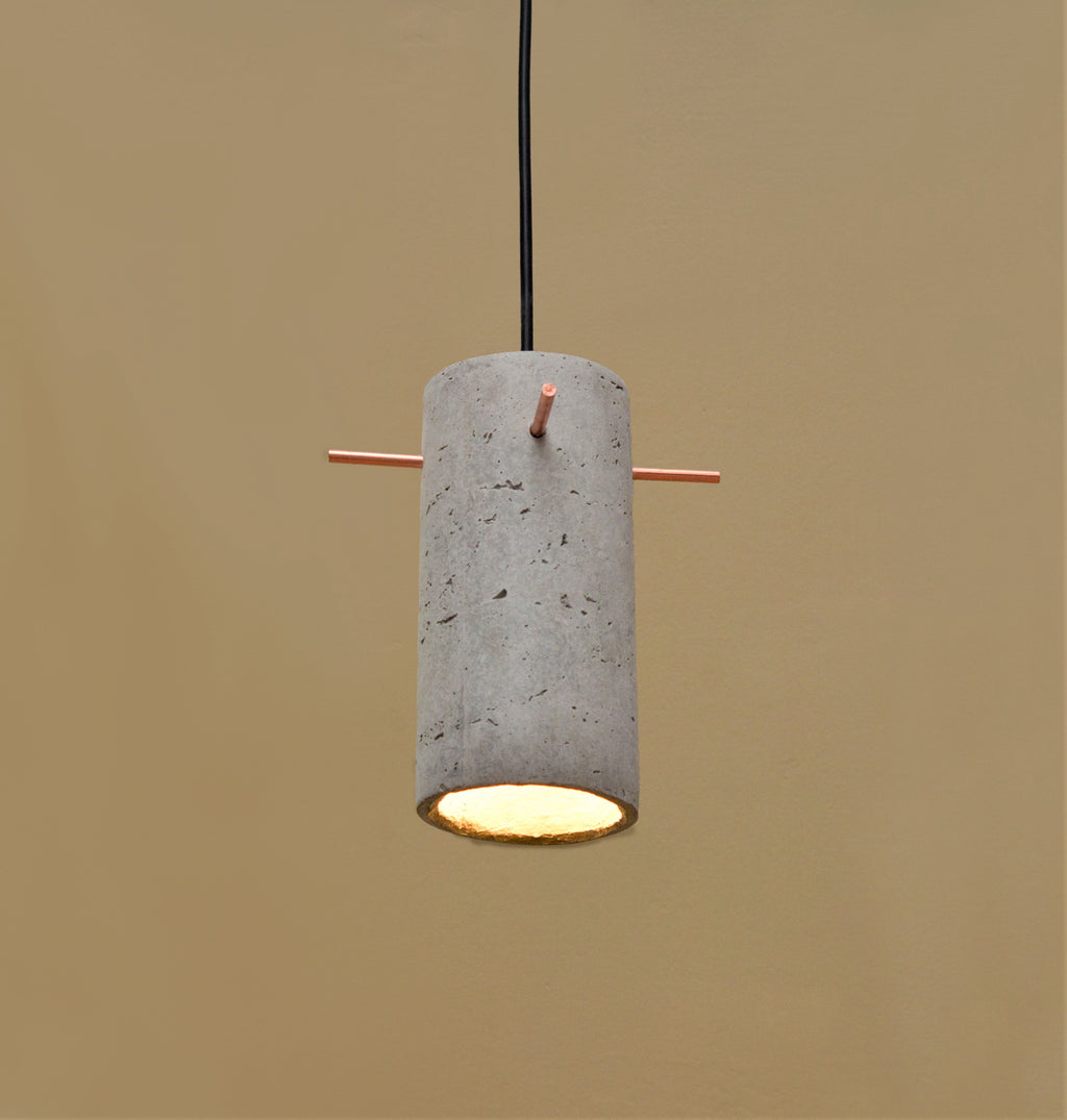 Icicle with Copper Pegs Pendant Lamp