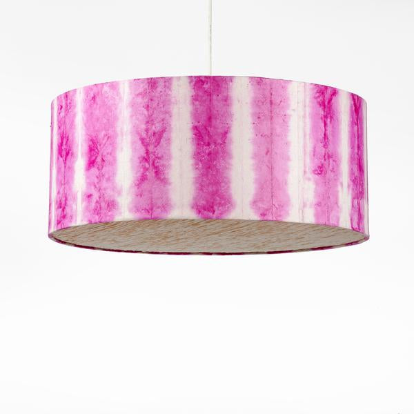 Pink Drum Shibori Linear Pendant Lamp