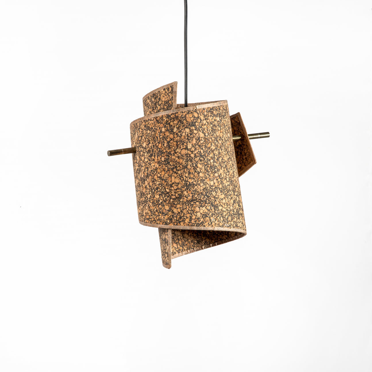 Nissa Cork Spiral Pendant Lamp