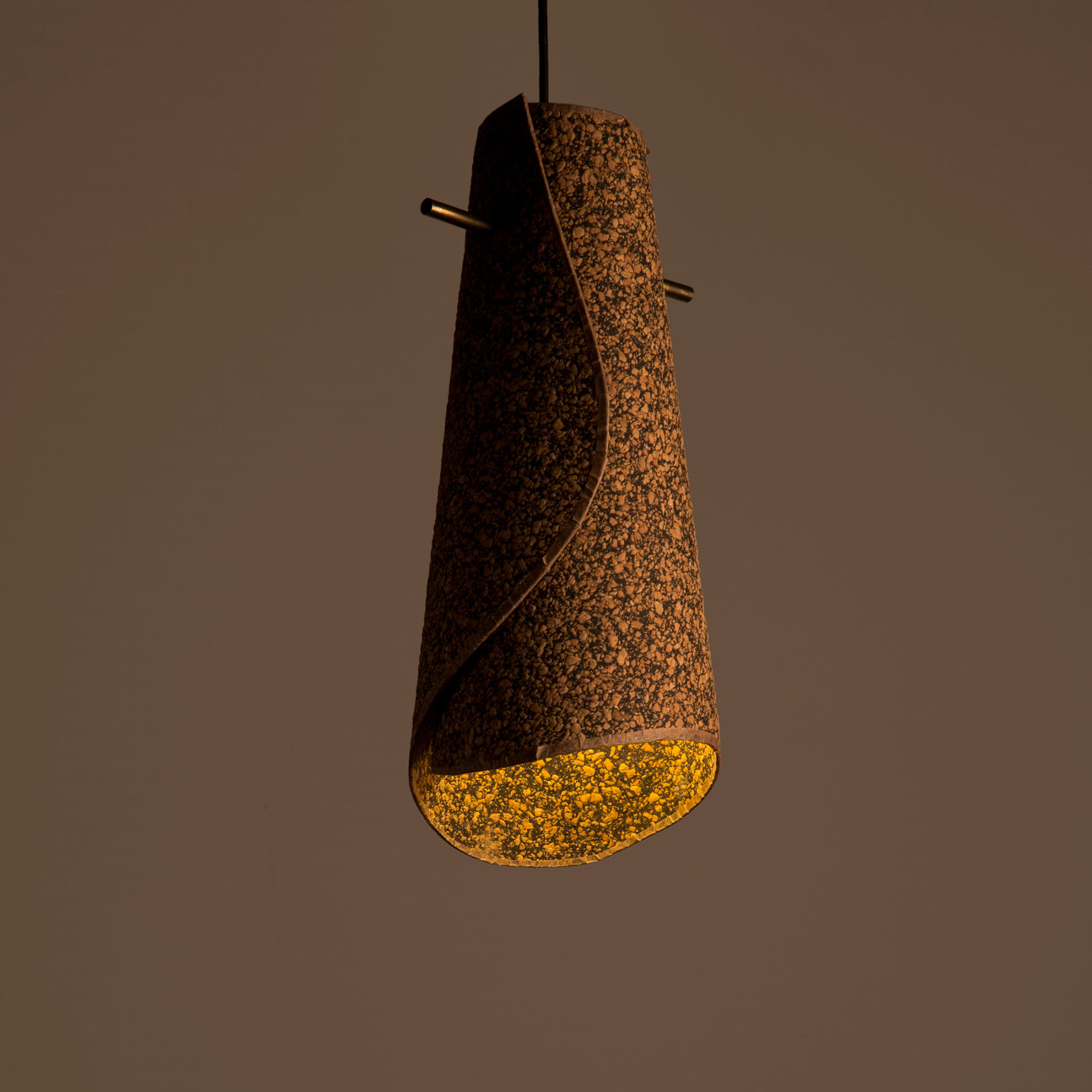 Kari Cork Spiral Pendant Lamp