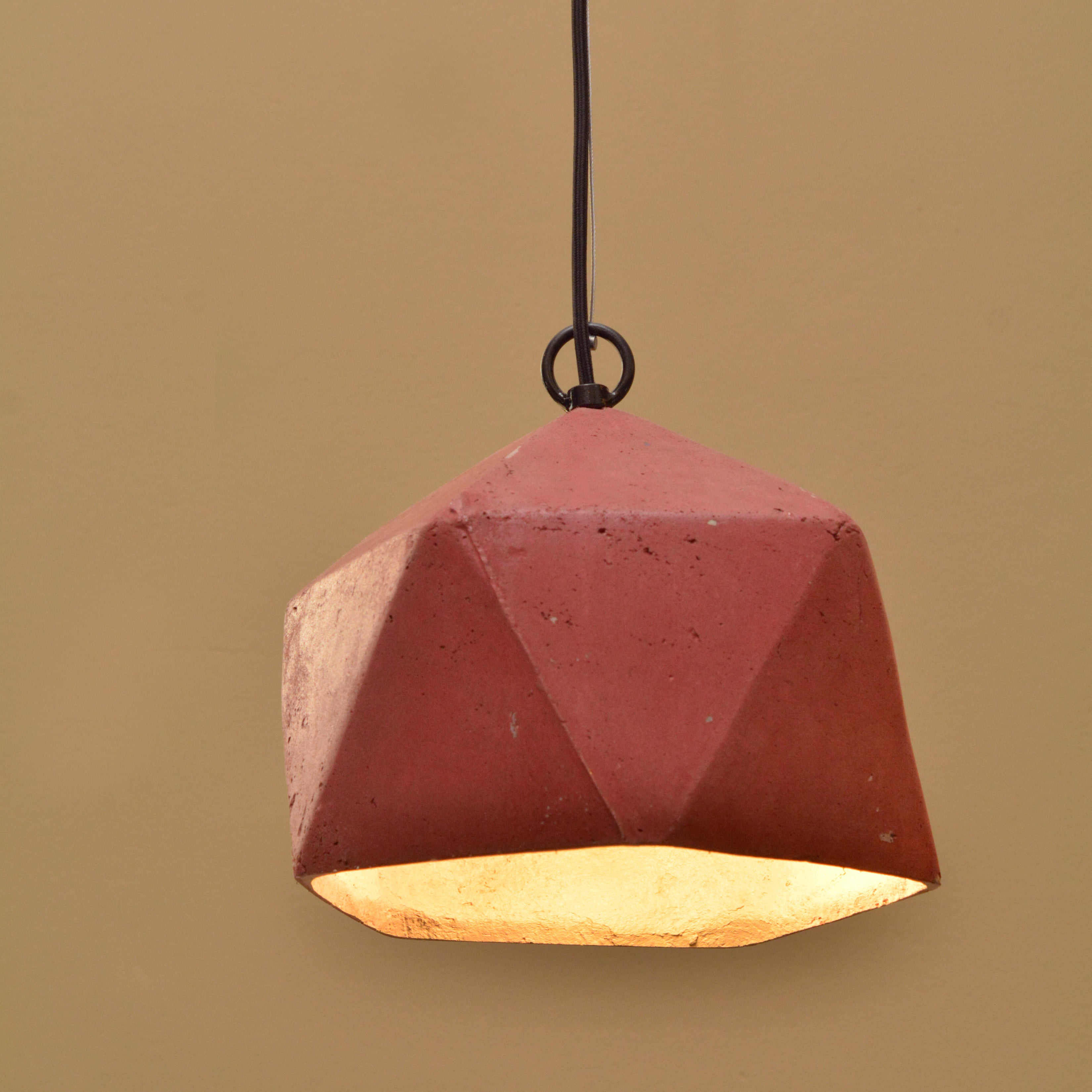 Facet Pendant Lamp (Merlot)