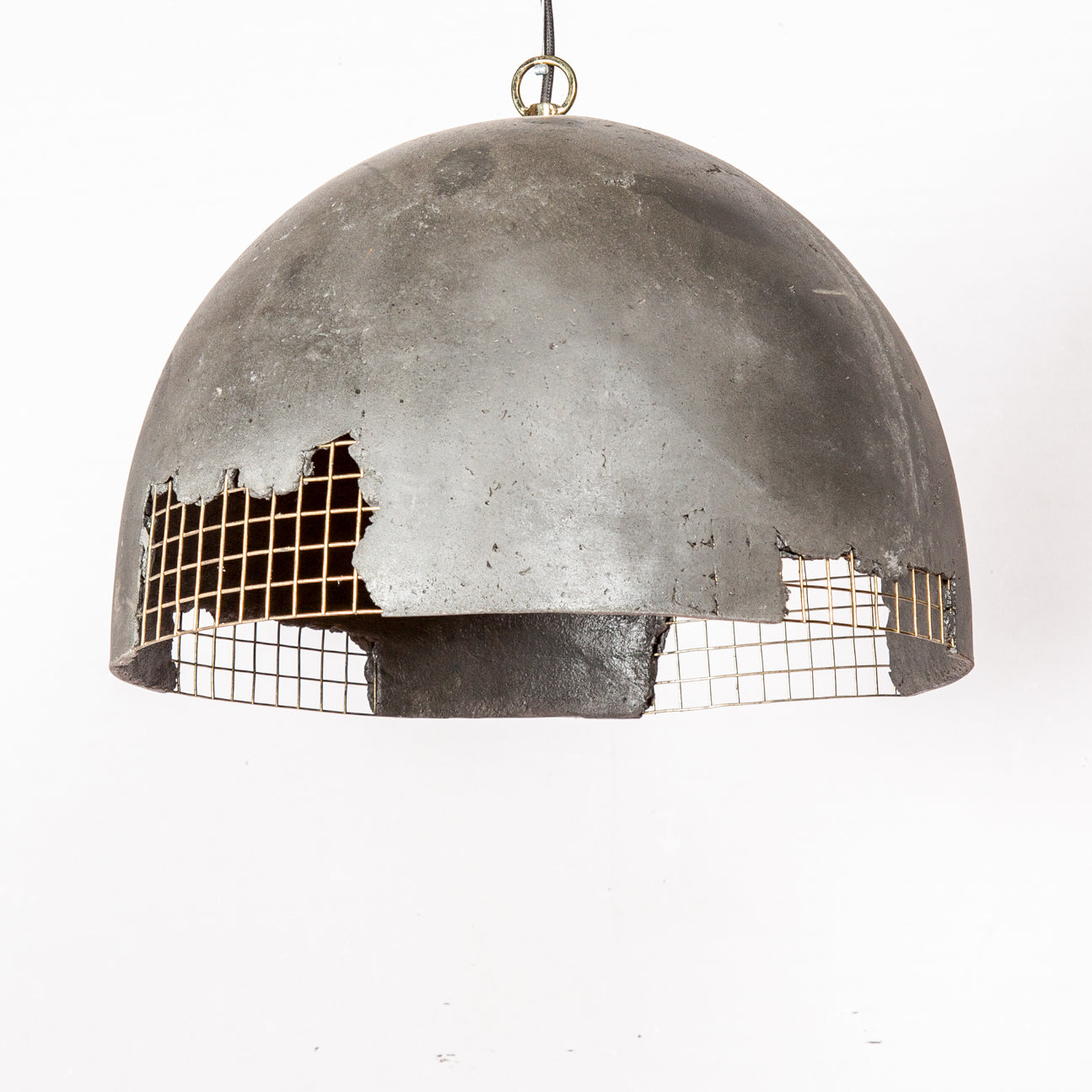 Relic Mesh Fusion Pendant Lamp (Black & Brass)