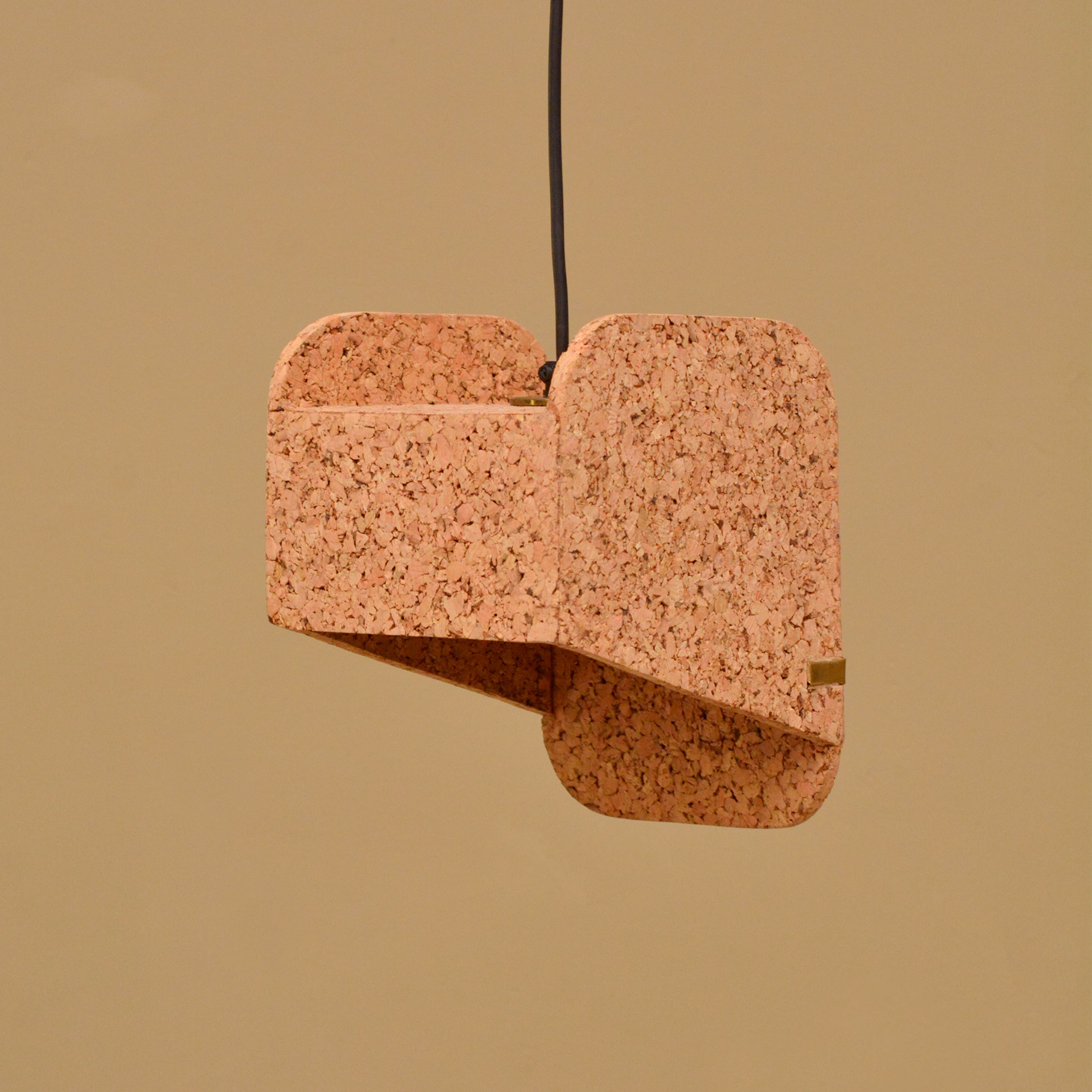 Jude Sliced Pendant Lamp (Dark Cork)