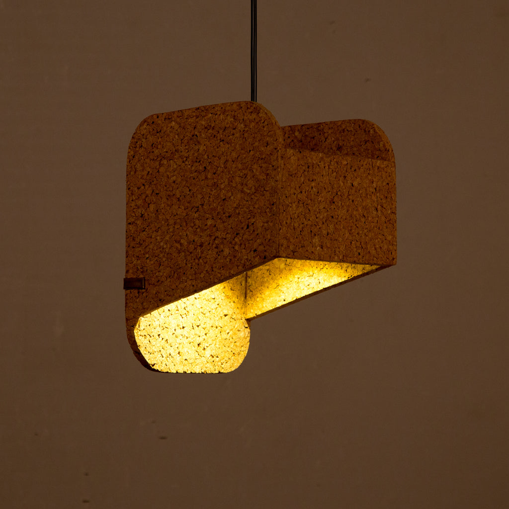 Jude Sliced Pendant Lamp (Light cork)
