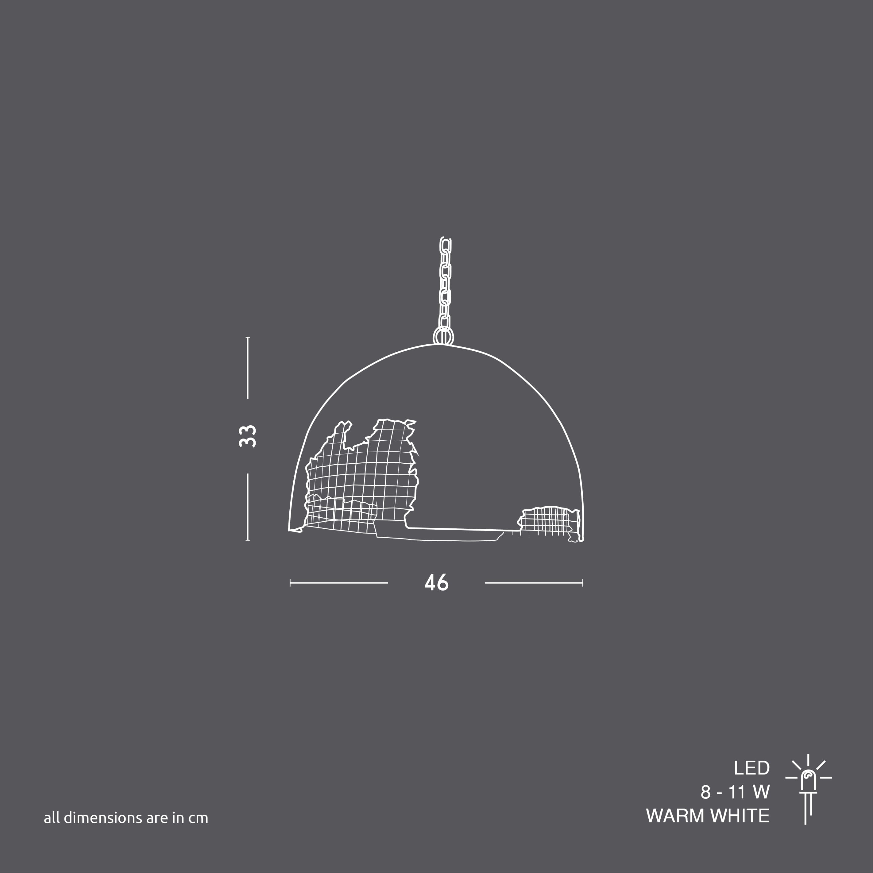 Relic Mesh Fusion Pendant Lamp (Red)