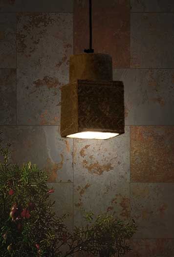 Cubiscask Assorted Pendant Lamp (Aztec Print)-JP Eco Design-Bedroom Lamps,cement,Living Room Lamps,OVERSEAS,Study Room Lamps