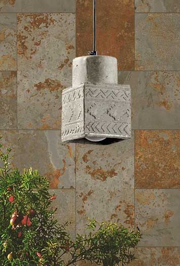 Cubiscask Assorted Pendant Lamp (Aztec Print)-JP Eco Design-Bedroom Lamps,cement,Living Room Lamps,OVERSEAS,Study Room Lamps