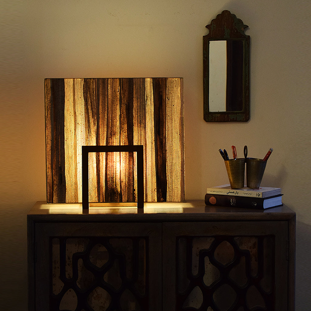 Un-Block Bark Table Lamp