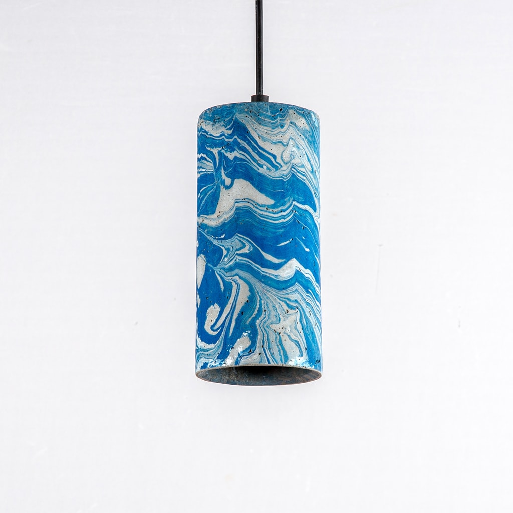 Azure Dappled Icicle Pendant Lamp