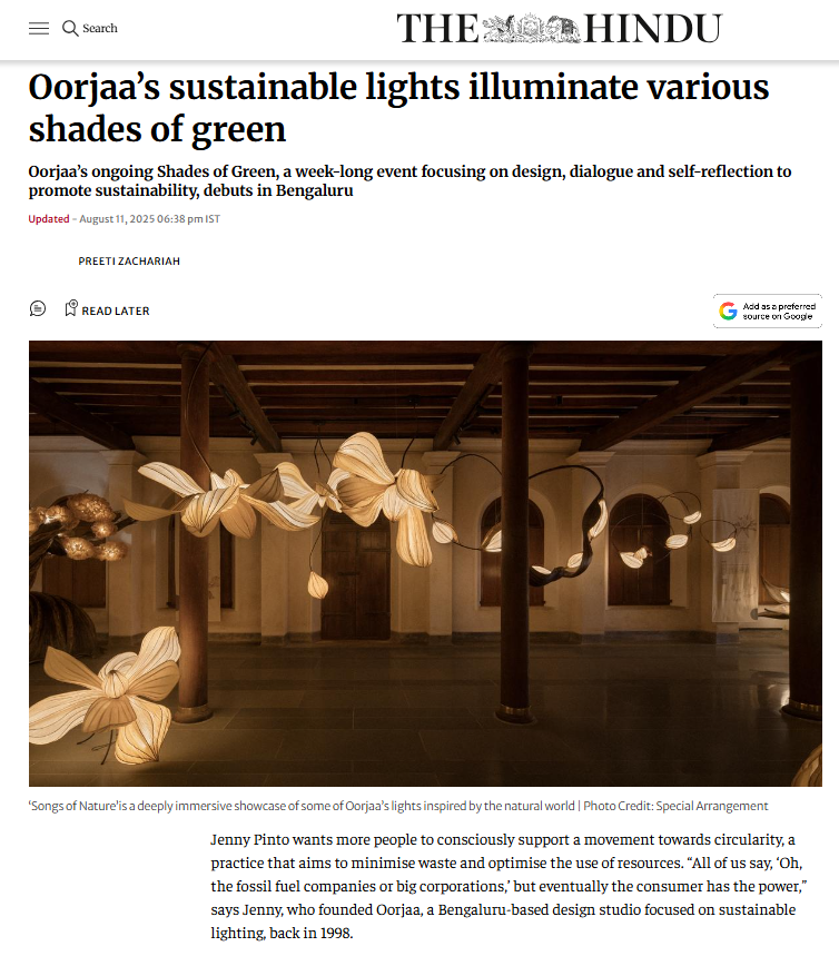 THE HINDU | SHADES OF GREEN