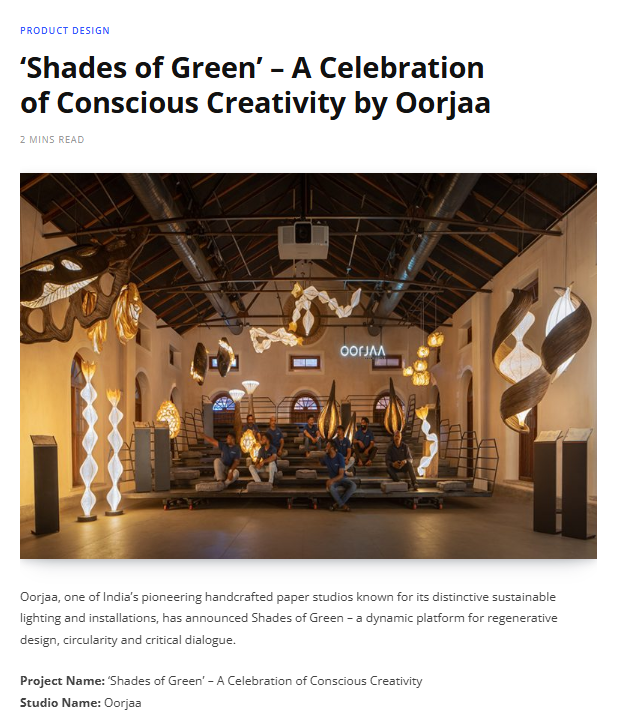 RETHINKING THE FUTURE | SHADES OF GREEN