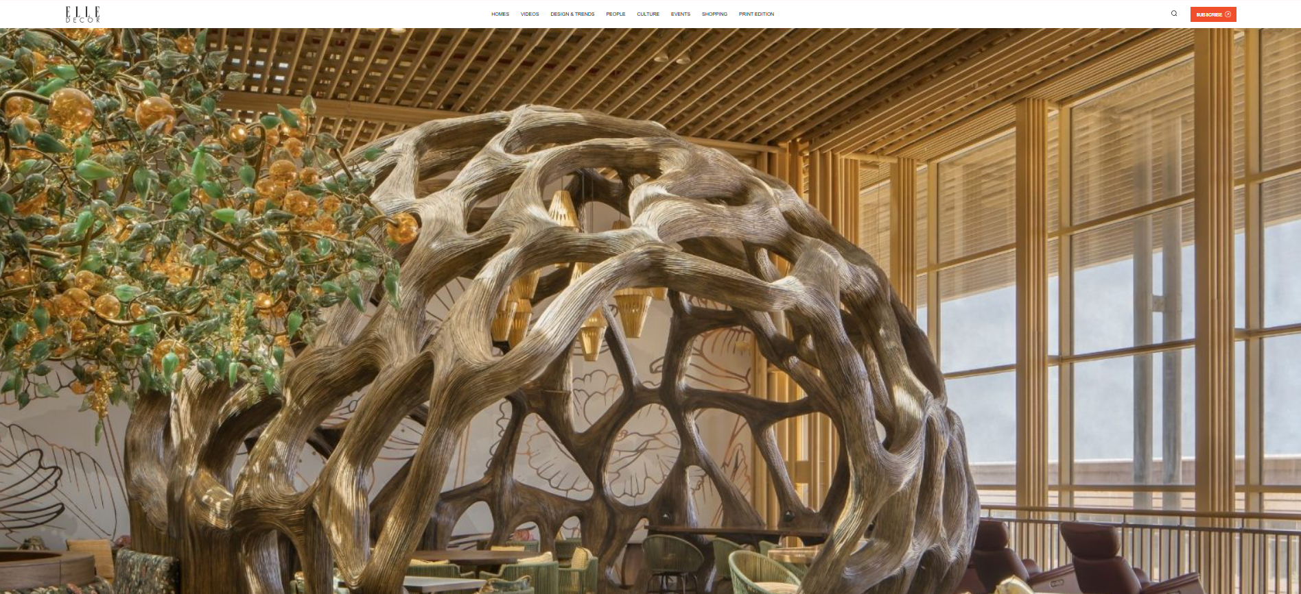 ELLE DECOR | WHERE NATURE TAKES FLIGHT, OORJAA SHAPES BENGALURU'S T2