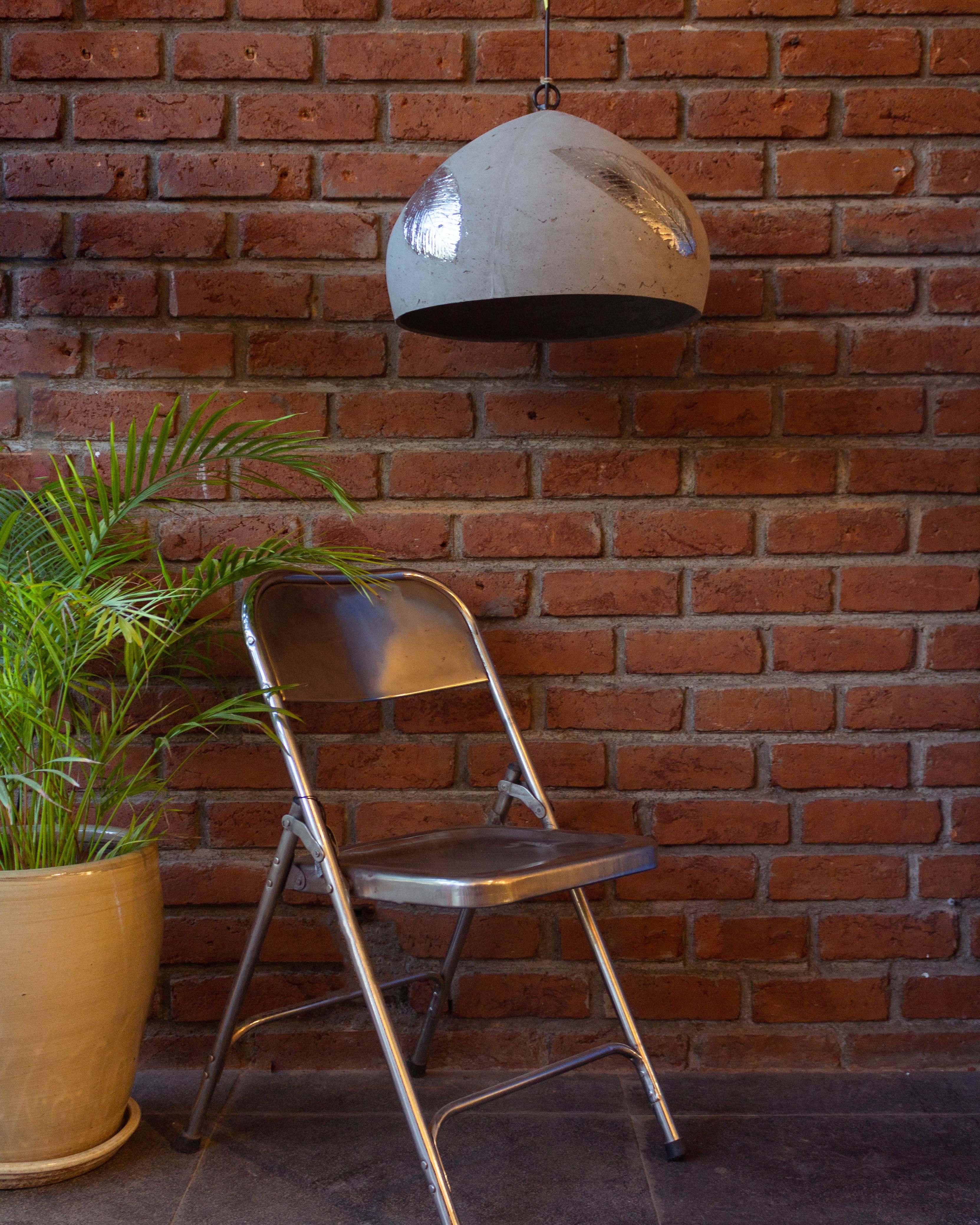 Silver Folio Domical Pendant Lamp