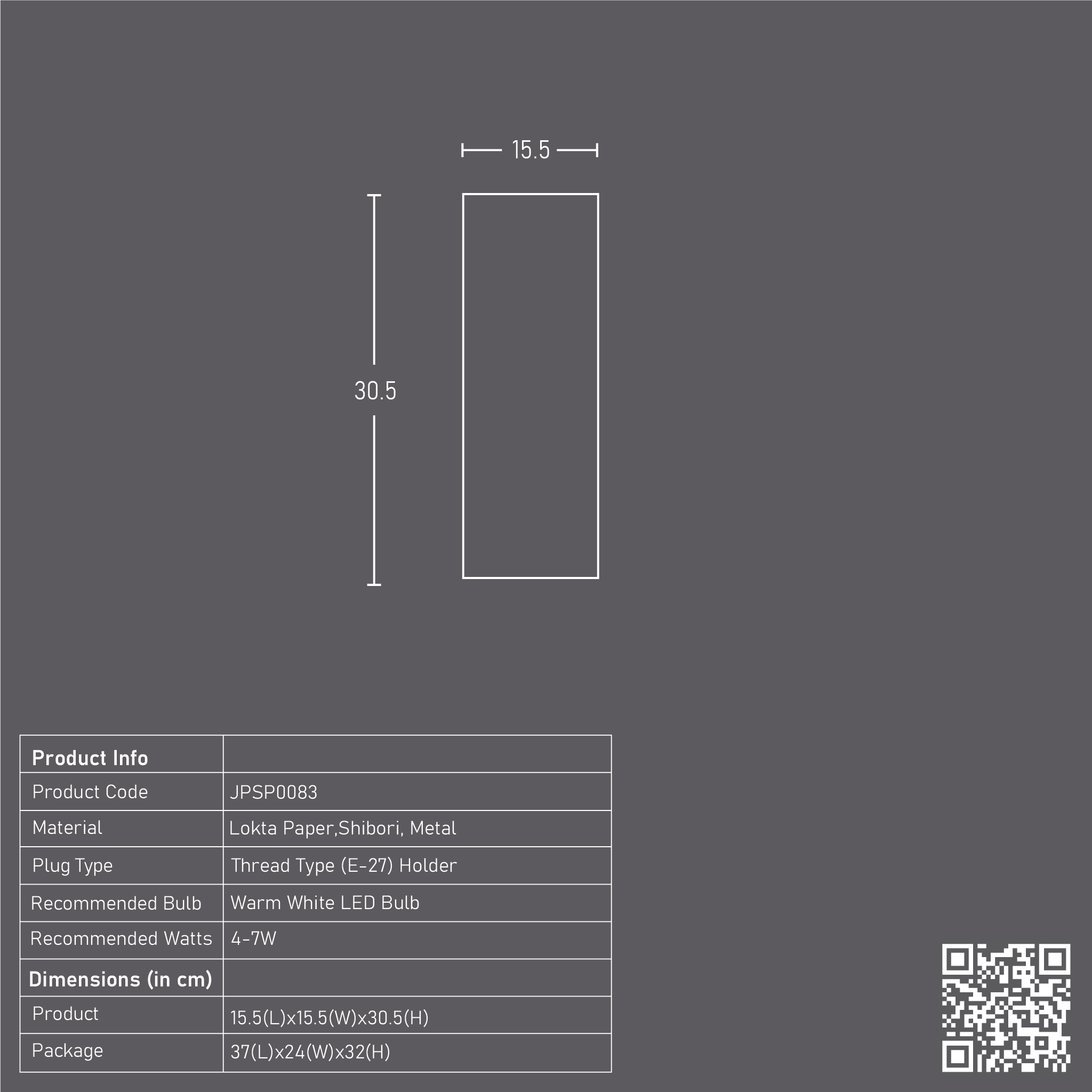 Tower Shibori Wall Lamp