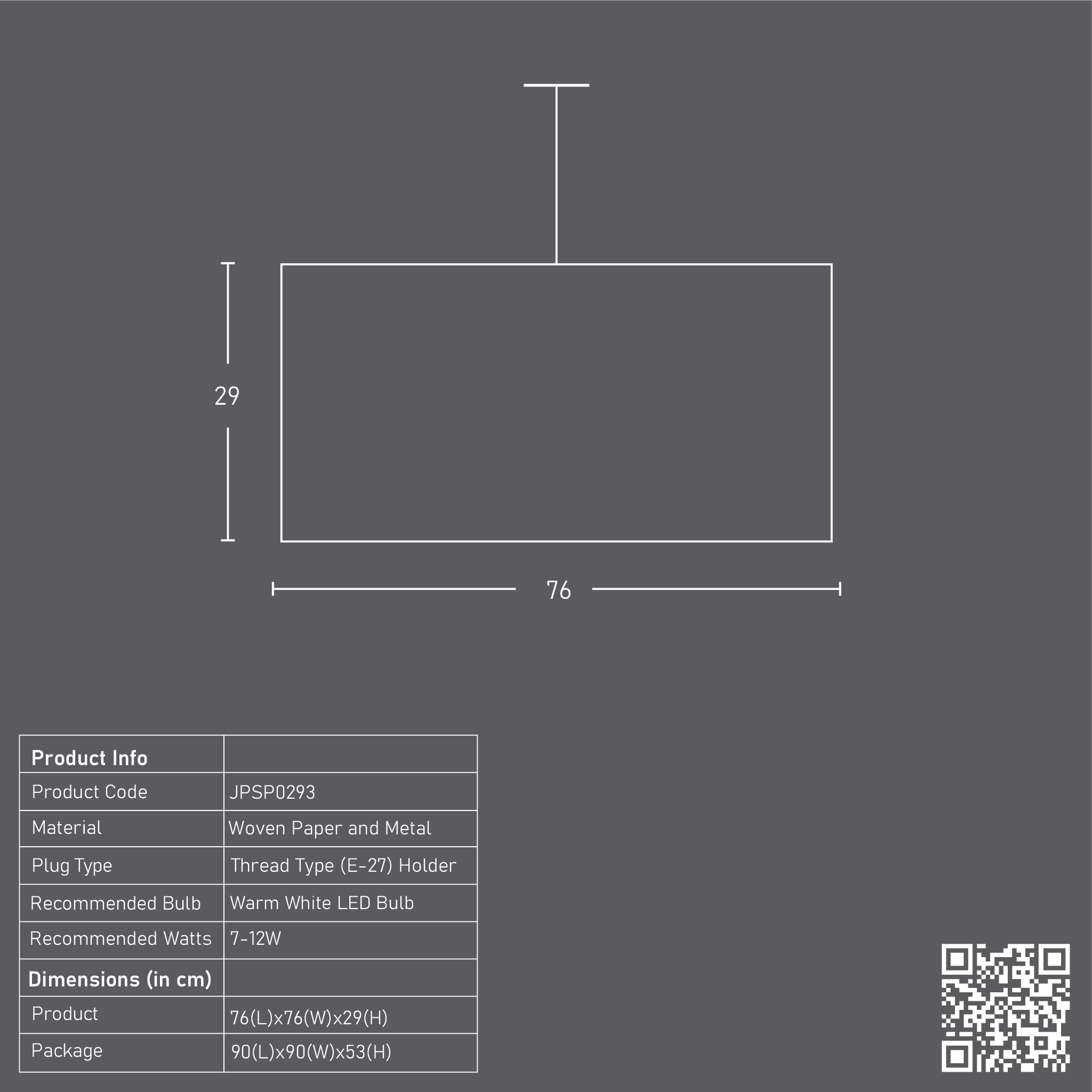 Drum Woven Pendant Lamp