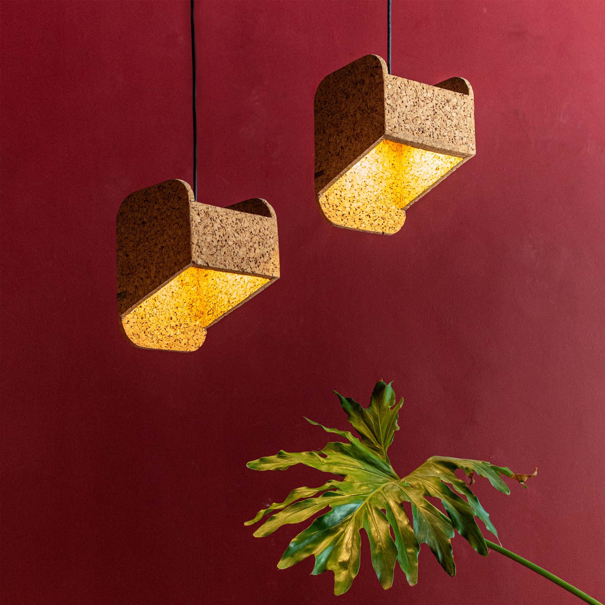 Jude Sliced Pendant Lamp (Light cork)