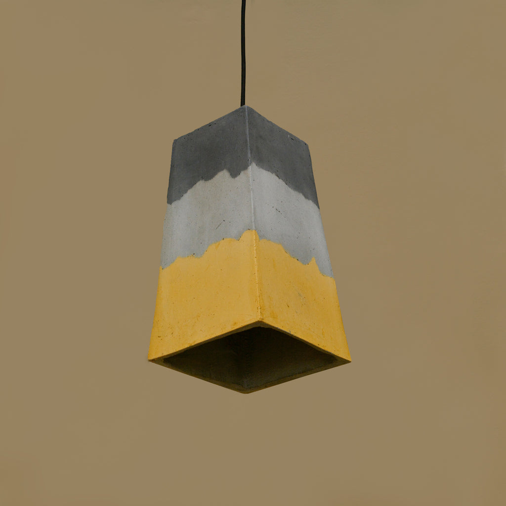 Trapeze Pendant Lamp (Mustard Gradation)