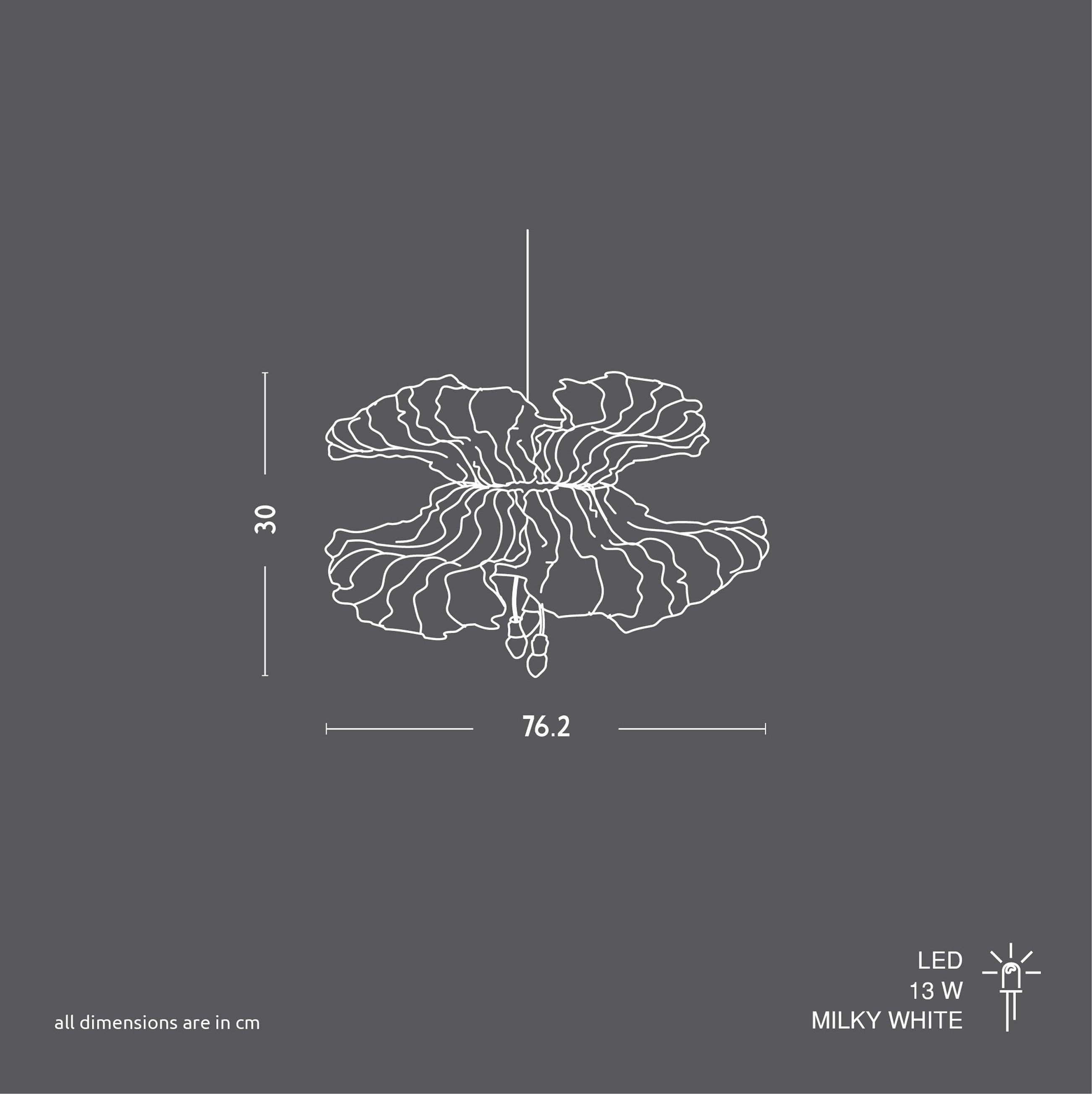 Double Passion Flower Pendant Lamp