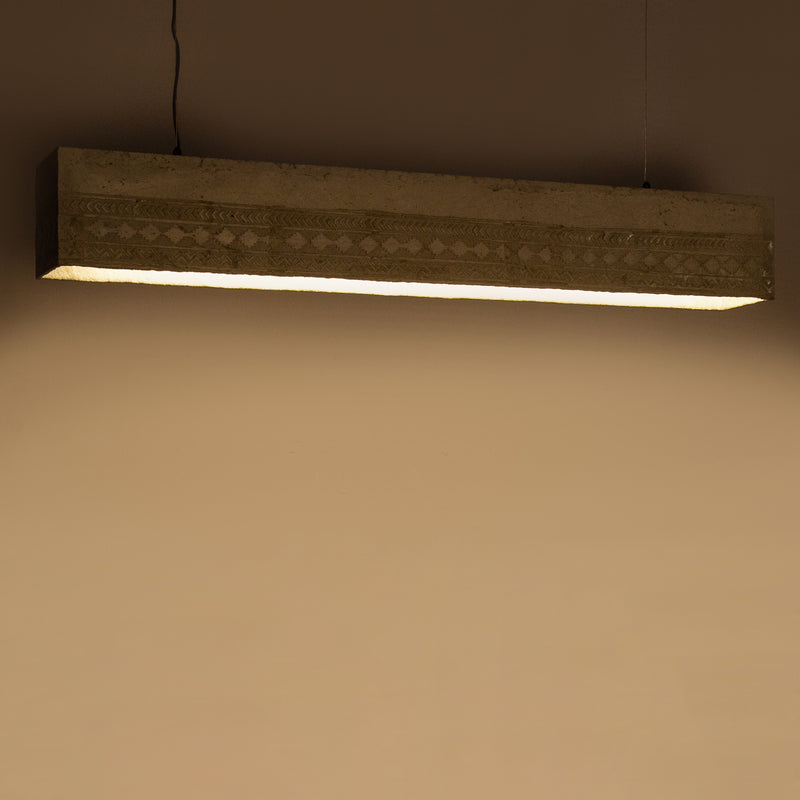 Expanse Assorted Pendant Lamp (Aztec Print)-JP Eco Design-cement,Living Room Lamps,Study Room Lamps