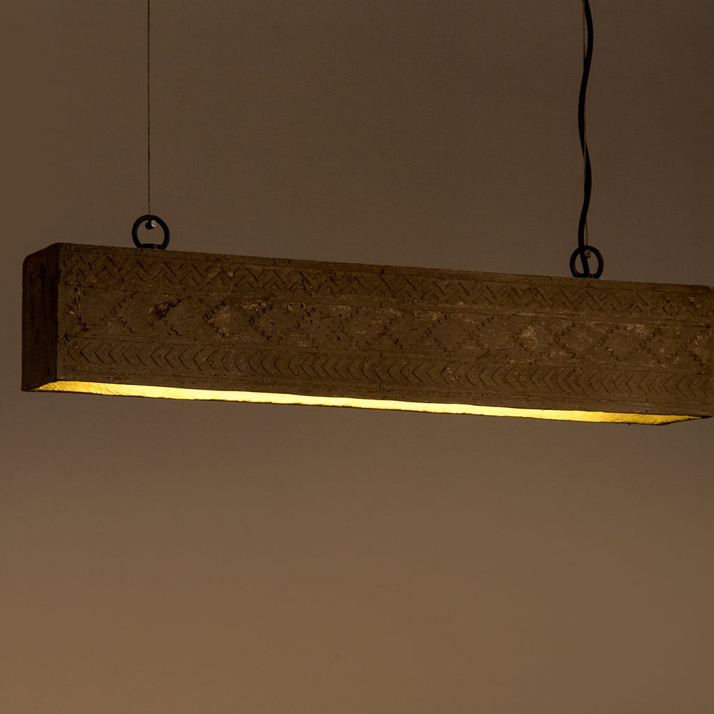 Expanse Assorted Pendant Lamp (Aztec Print)-JP Eco Design-cement,Living Room Lamps,OVERSEAS,Study Room Lamps