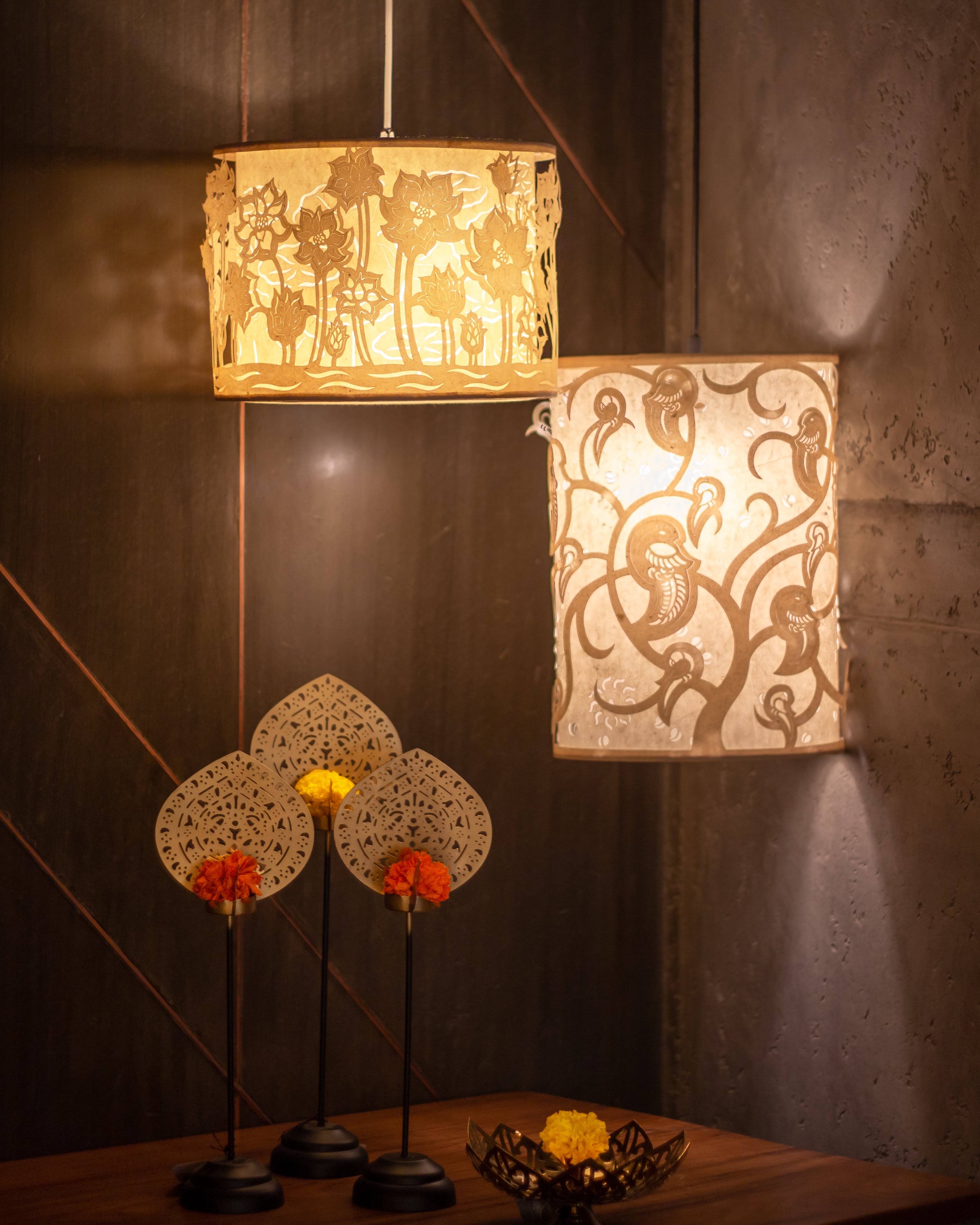 Lotus Shadow Play Pendant Lamp