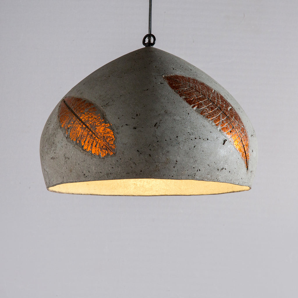 Copper Folio Domical Pendant Lamp